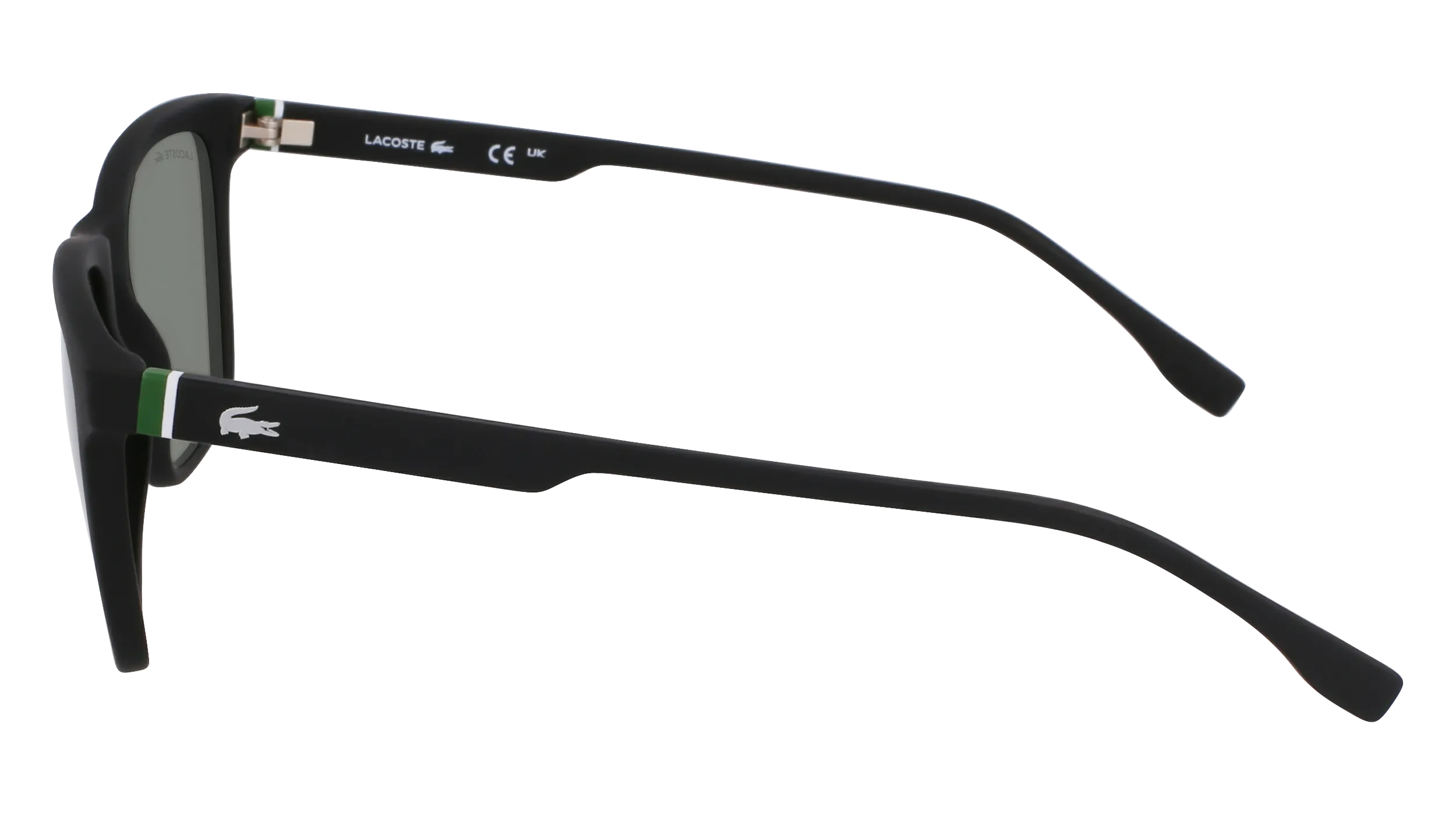 Lacoste L6041S 002 Occhiali da sole Bio-iniettato Nero Squadrata Normale - immagine 4