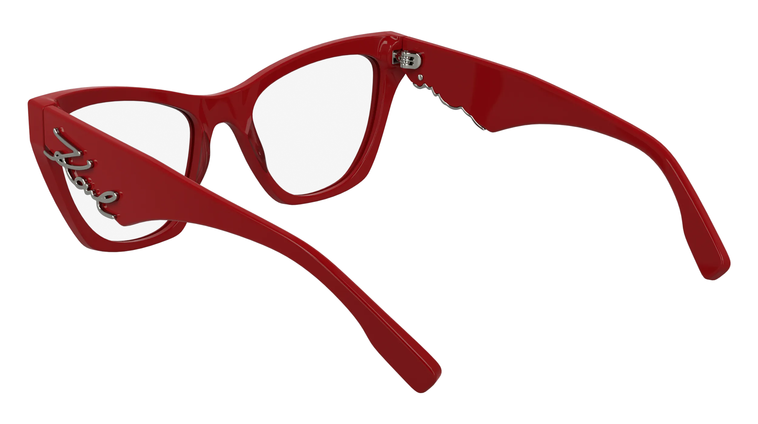 Karl Lagerfeld KL6171 600 Montature da vista Acetato Rosso Cat Eye Normale - immagine 3
