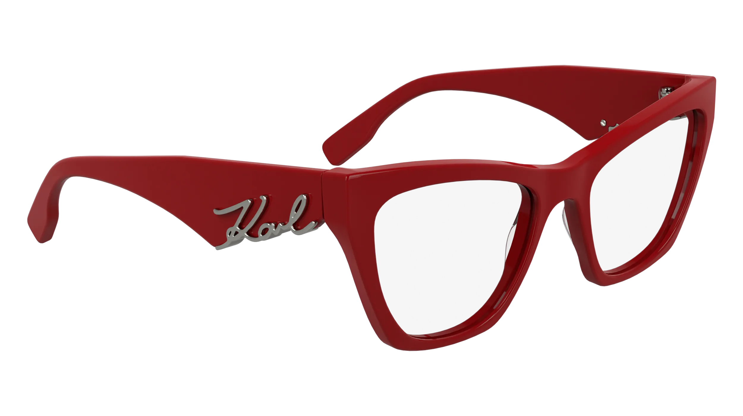 Karl Lagerfeld KL6171 600 Montature da vista Acetato Rosso Cat Eye Normale - immagine 4