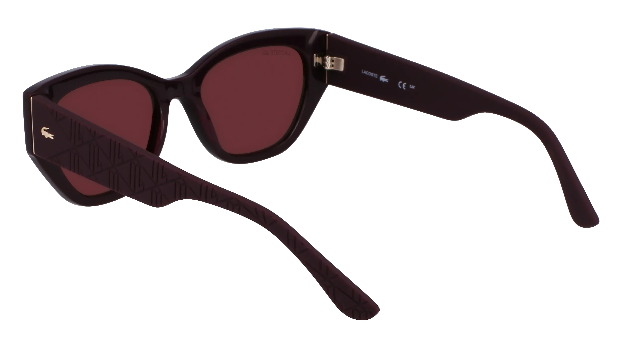 Lacoste L6047S 601 Occhiali da sole Acetato Bordeaux Squadrata Normale - immagine 3