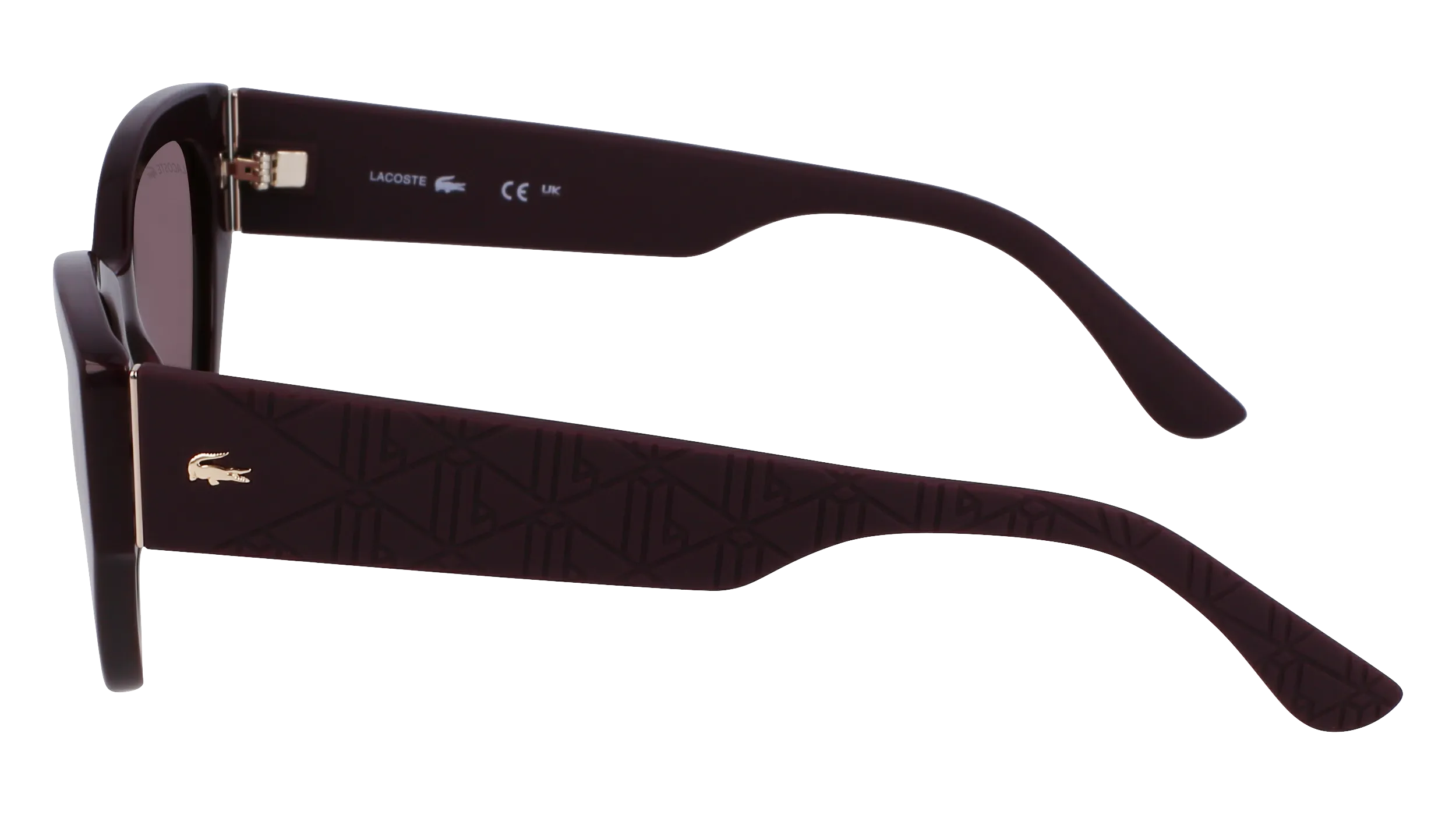 Lacoste L6047S 601 Occhiali da sole Acetato Bordeaux Squadrata Normale - immagine 4