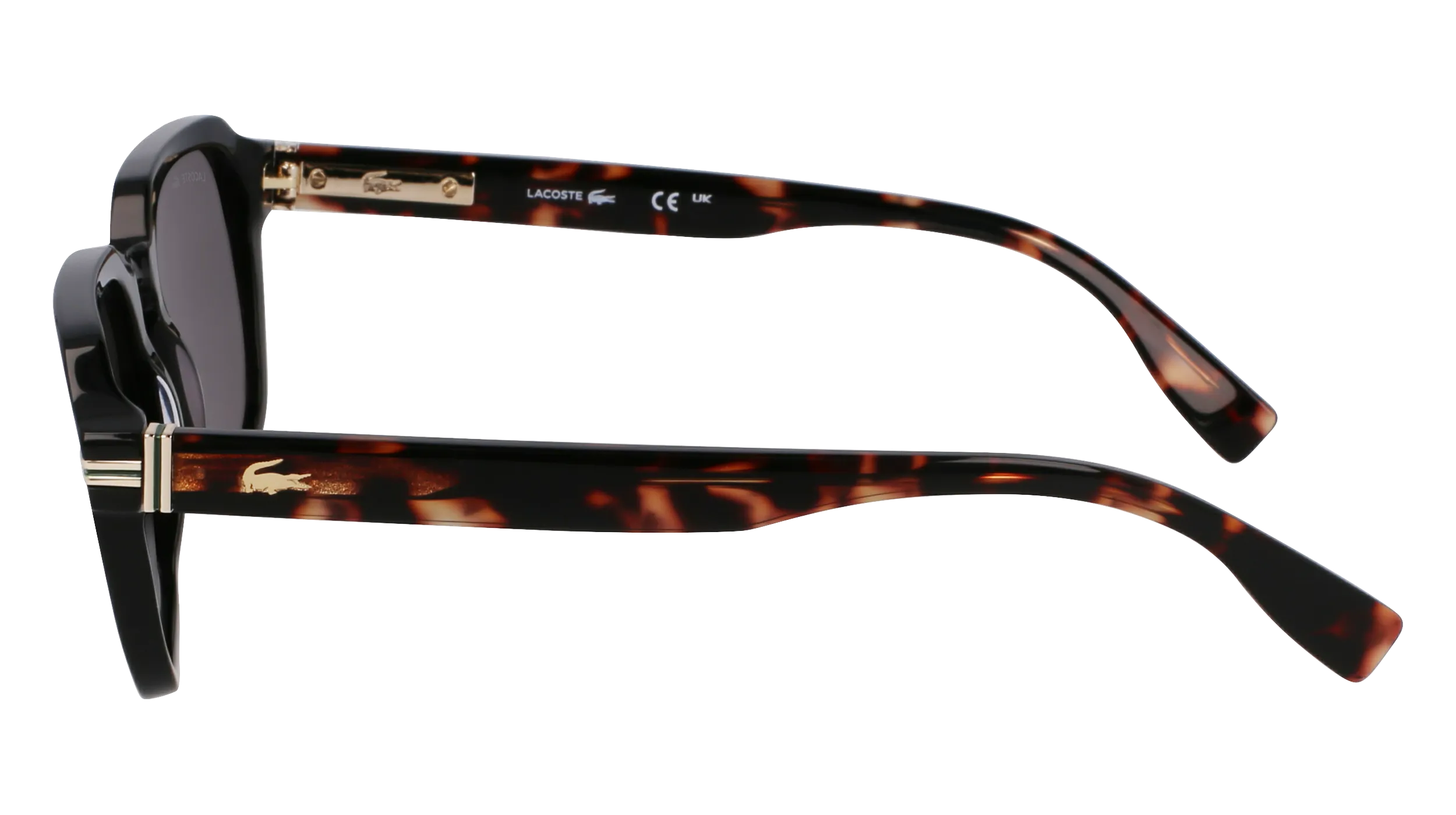 Lacoste L6046S 006 Occhiali da sole Acetato Nero Squadrata Normale - immagine 4