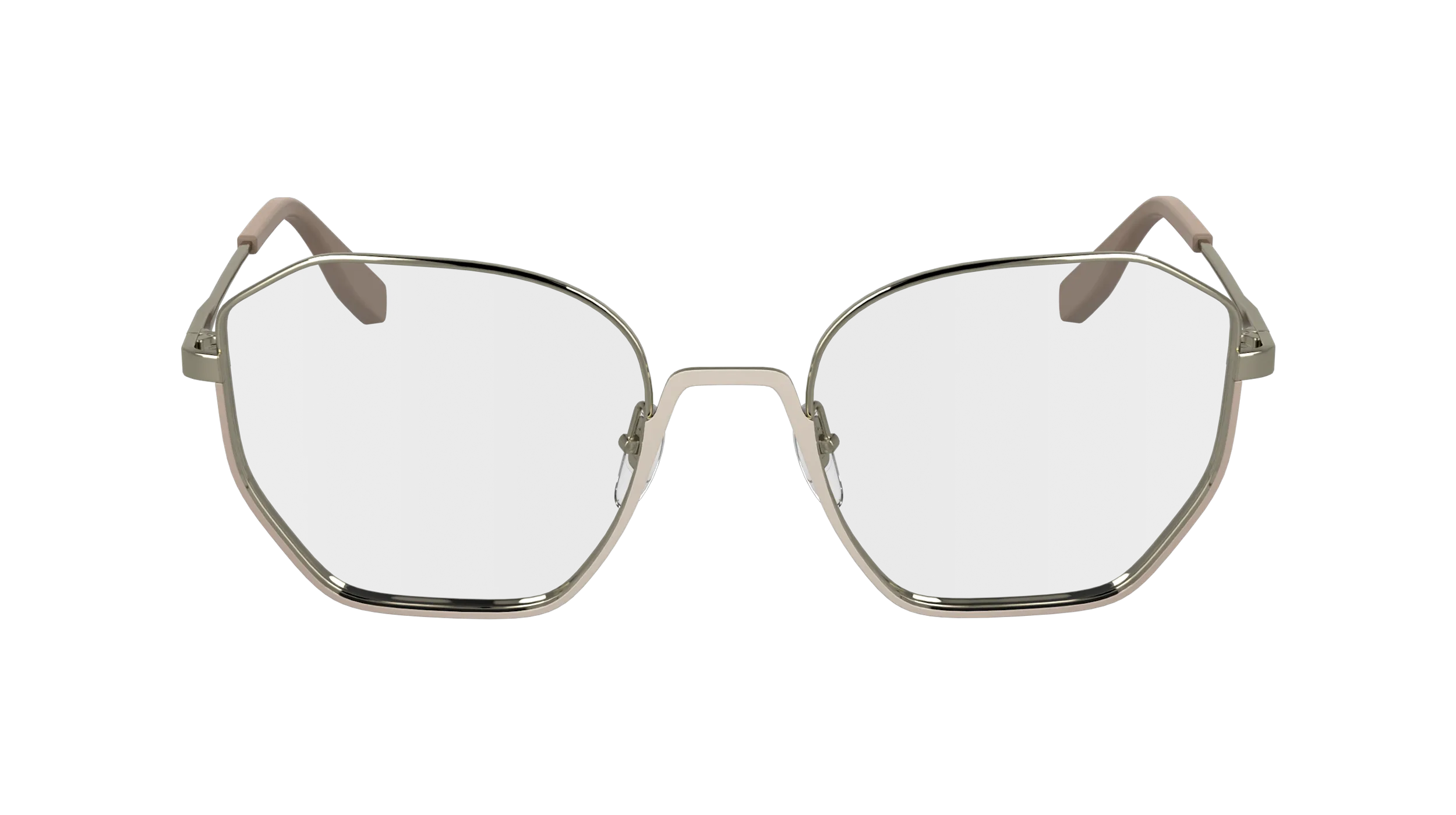 Karl Lagerfeld KL356 264 Montature da vista Metallo Nude Squadrata Normale - immagine 2
