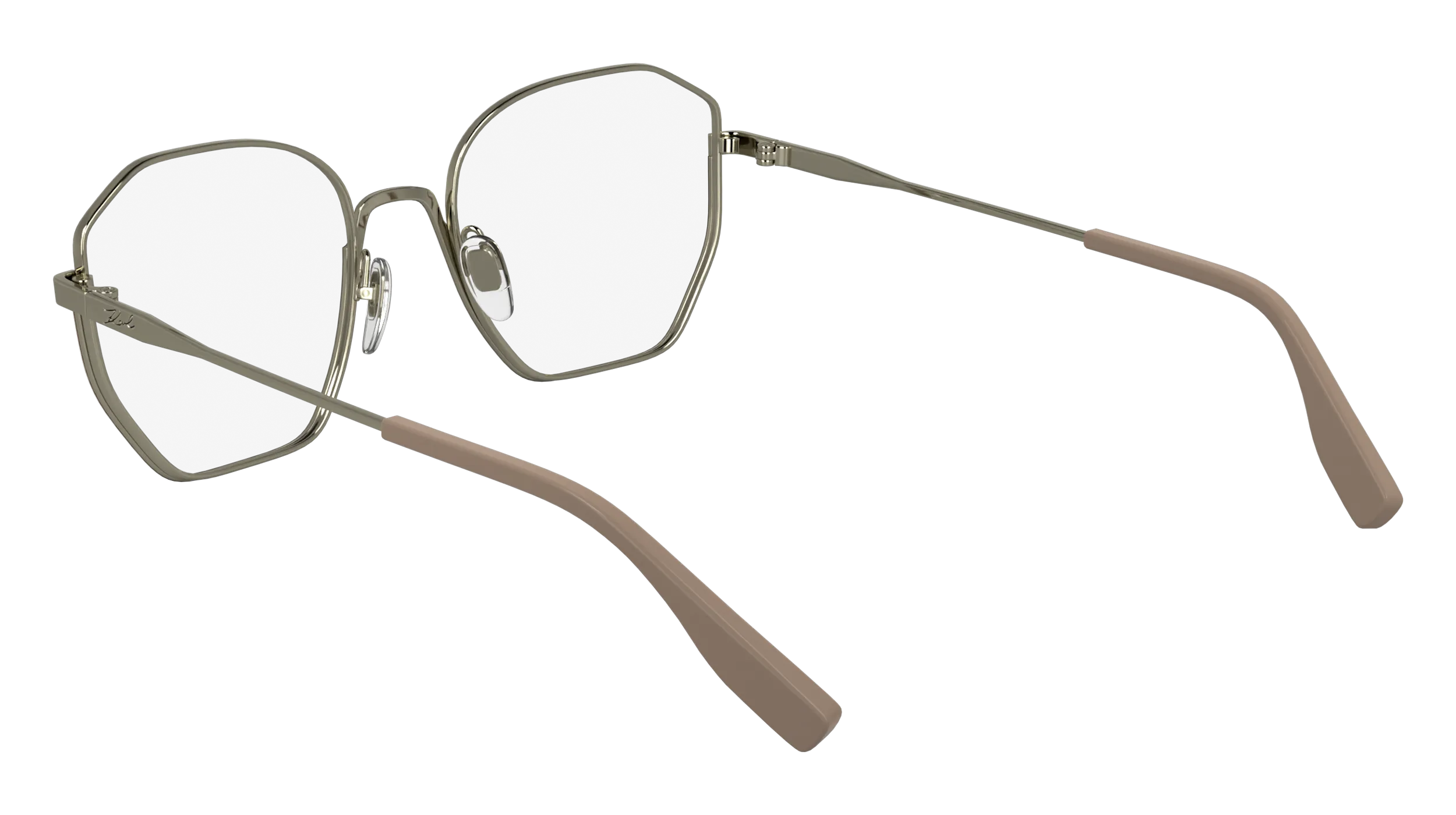 Karl Lagerfeld KL356 264 Montature da vista Metallo Nude Squadrata Normale - immagine 3