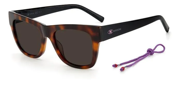 Missoni MMI 0069/S 581/70 Occhiali da sole Acetato Havana/Nero Marrone Squadrata Normale - immagine 1