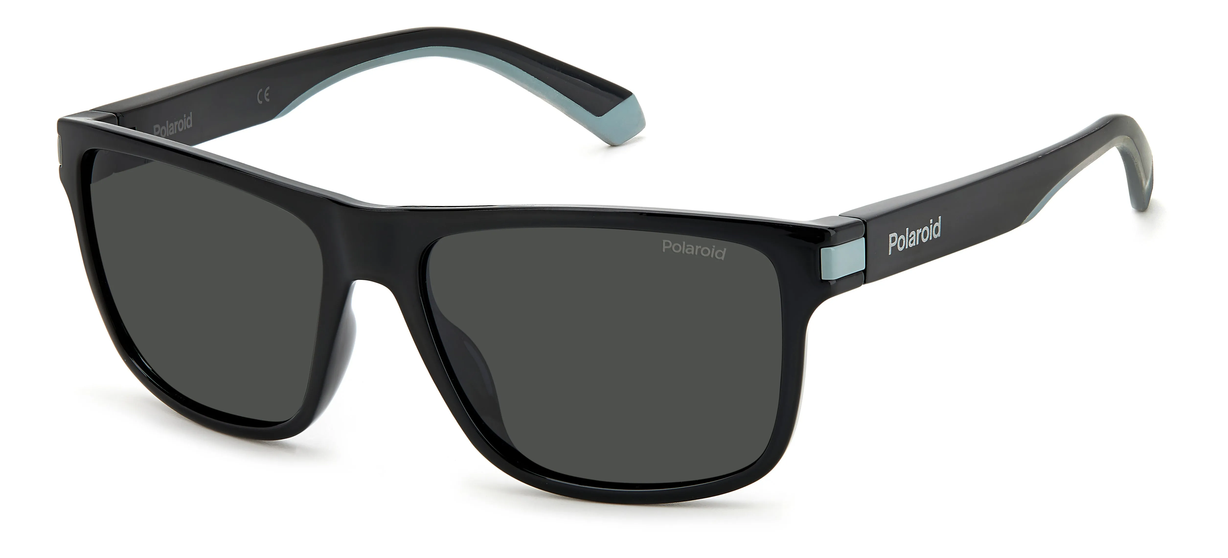 Polaroid PLD 2123/S 08A/M9 Occhiali da sole Plastica Nero Grigio Squadrata - immagine 1