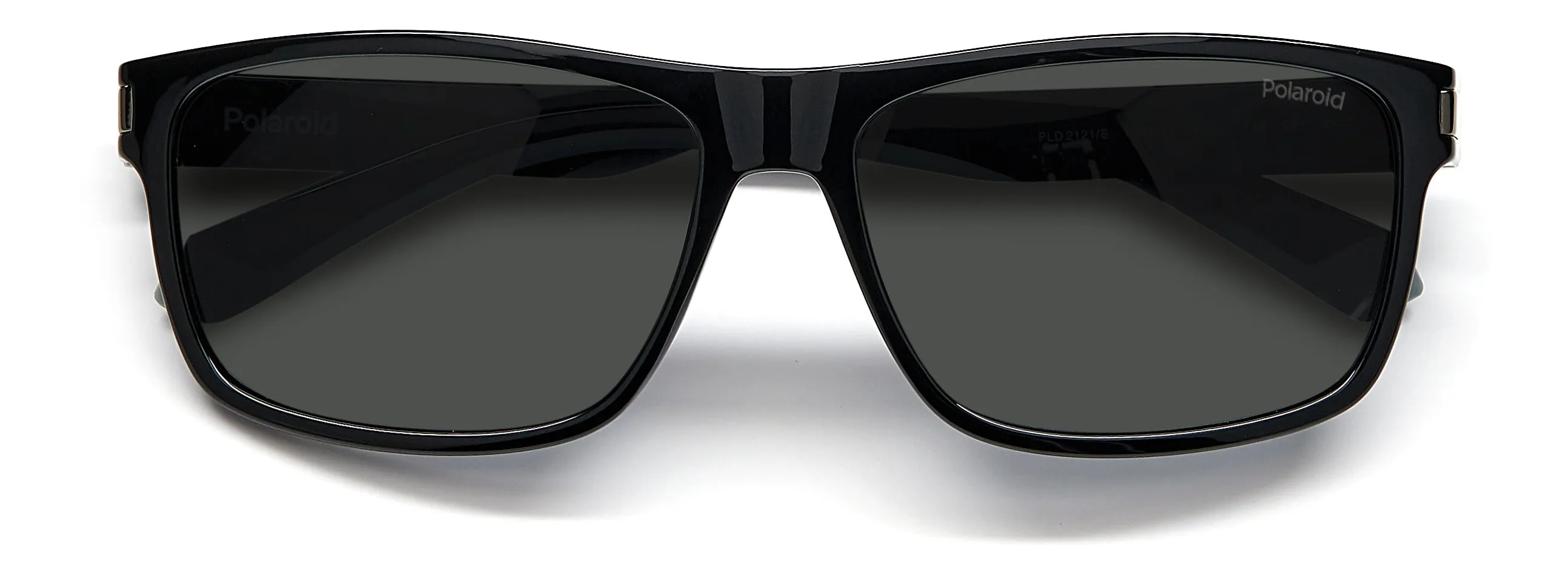 Polaroid PLD 2121/S 08A/M9 Occhiali da sole Plastica Nero Grigio Squadrata - immagine 3