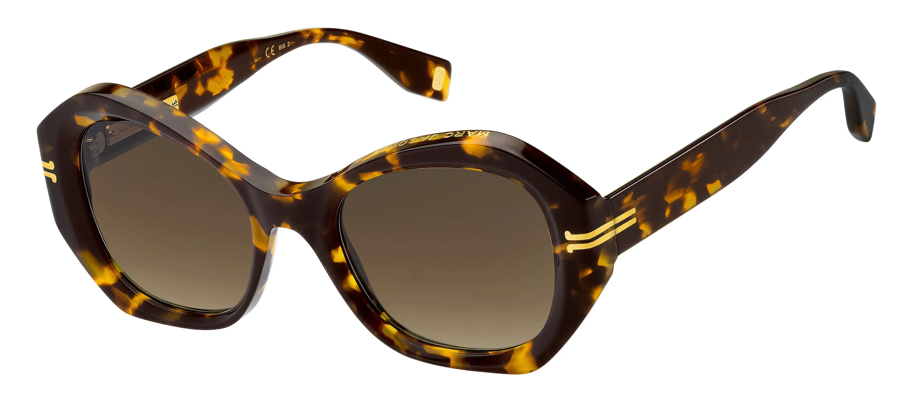 Marc Jacobs MJ 1029/S 9N4/HA Occhiali da sole Acetato Havana Marrone Geometrica Normale Sfumato - immagine 1