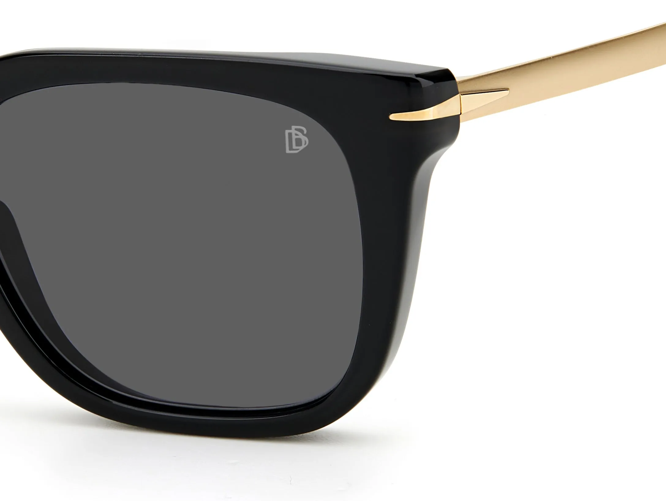 DAVID BECKHAM DB 7047/S 2M2/IR Occhiali da sole Acetato Nero Grigio Squadrata - immagine 3