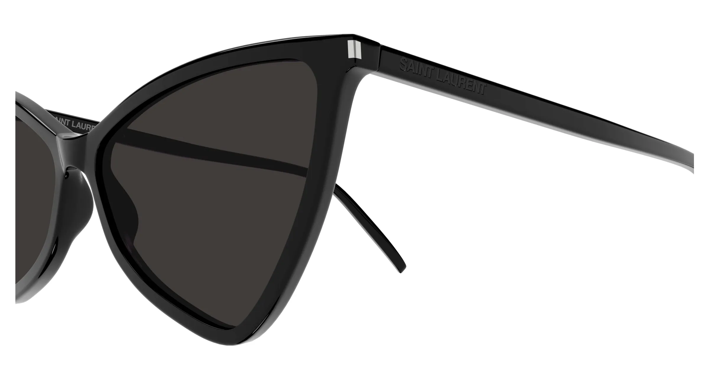 SAINT LAURENT SL 475 JERRY 001 Occhiali da sole Acetato Nero Nero Geometrica Normale - immagine 3