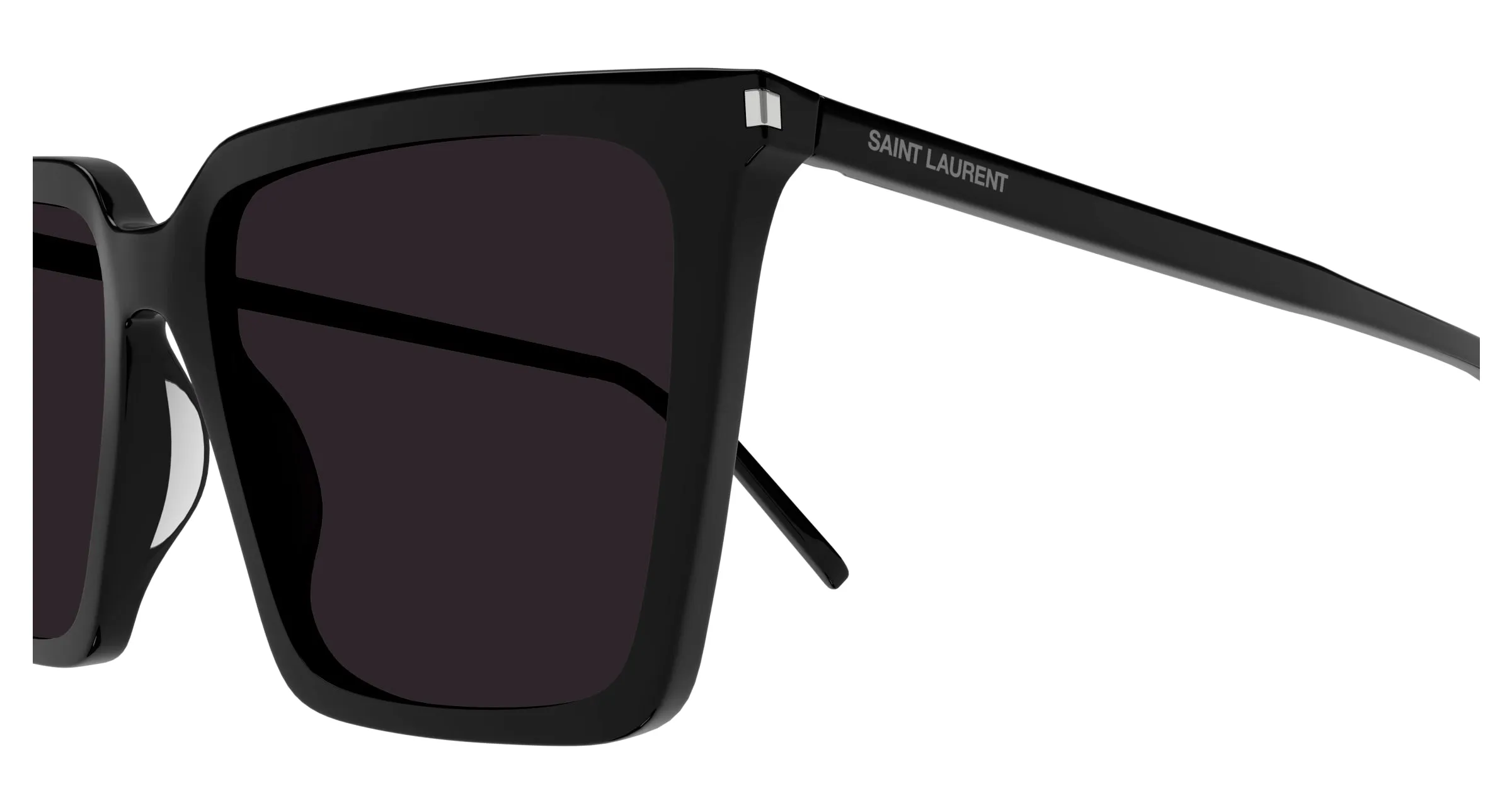 SAINT LAURENT SL 474 001 Occhiali da sole Acetato Nero Nero Squadrata Normale - immagine 3