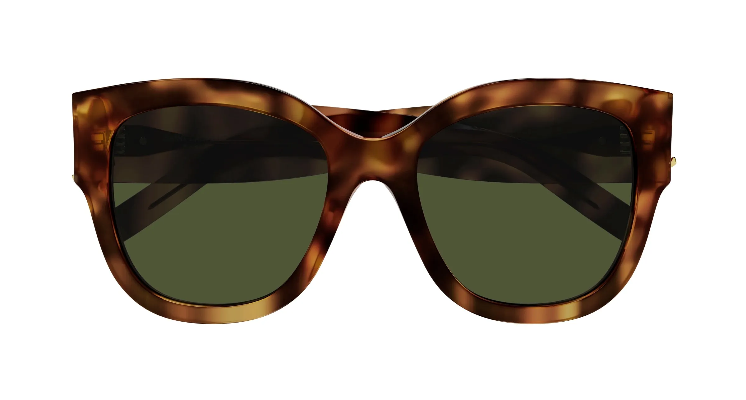 SAINT LAURENT SL M95/F 003 Occhiali da sole Acetato Havana Verde Cat Eye - immagine 2