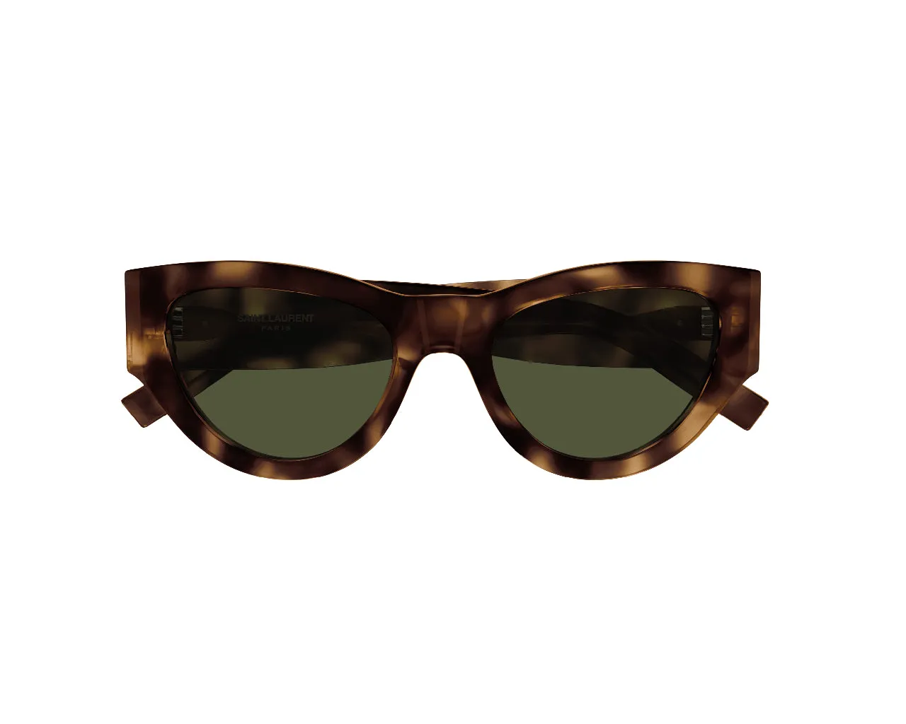 SAINT LAURENT SL M94 003 Occhiali da sole Acetato Havana Verde Cat Eye - immagine 2