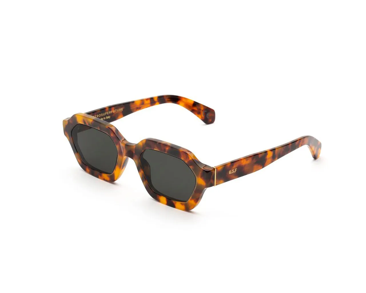 Retrosuperfuture J9Q POOCH SPOTTED HAVANA Occhiali da sole Acetato Havana Grigio Geometrica - immagine 1