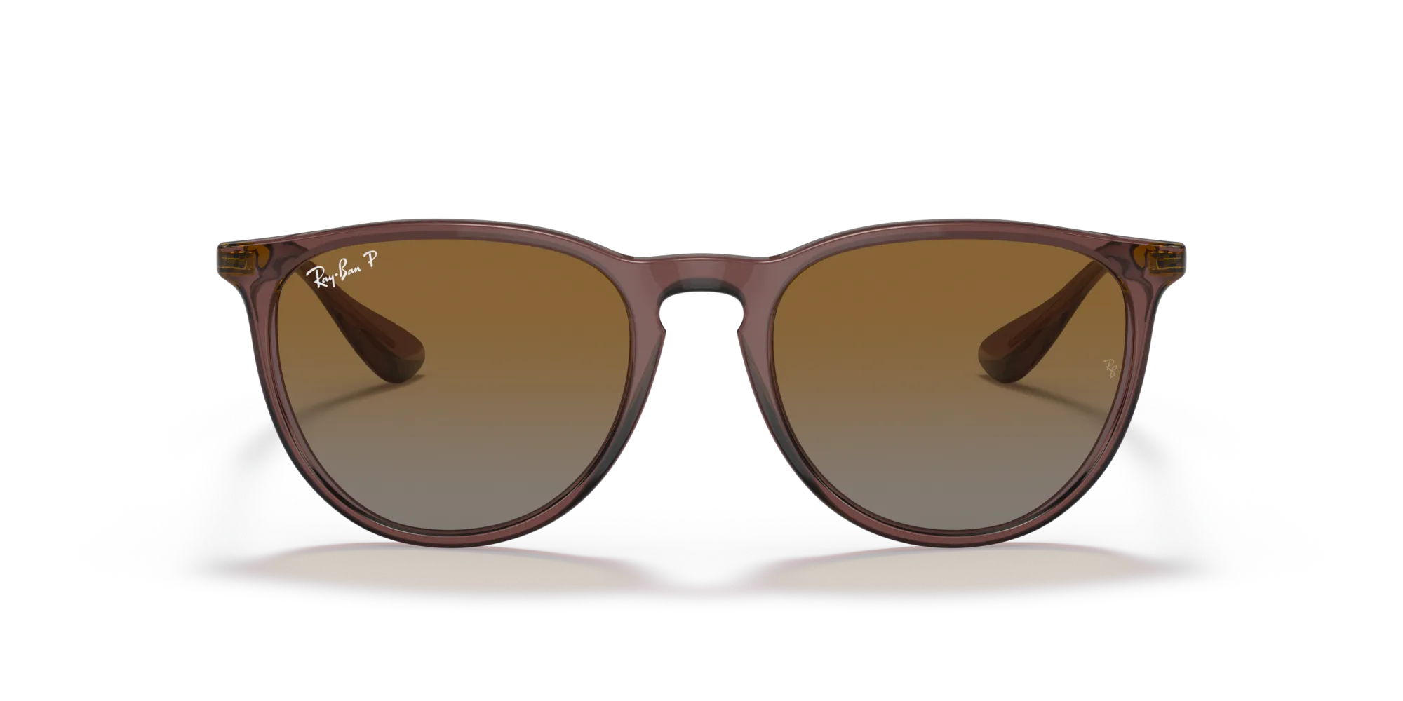 Ray - Ban RB4171 ERIKA 6593T5 Occhiali da sole Nylon Marrone Marrone Pantos Polarizzata Sfumato - immagine 3