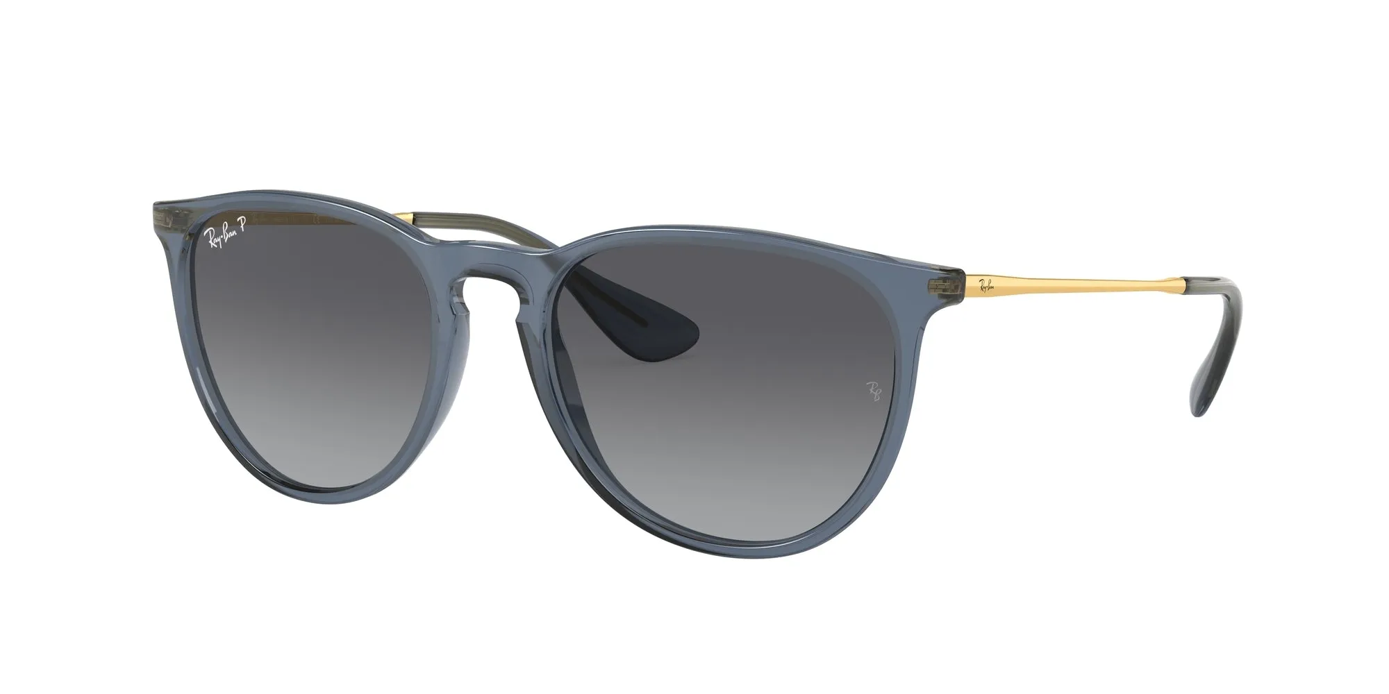 Ray - Ban RB4171 ERIKA 6592T3 Occhiali da sole Nylon Blu Grigio Pantos Polarizzata Sfumato - immagine 1
