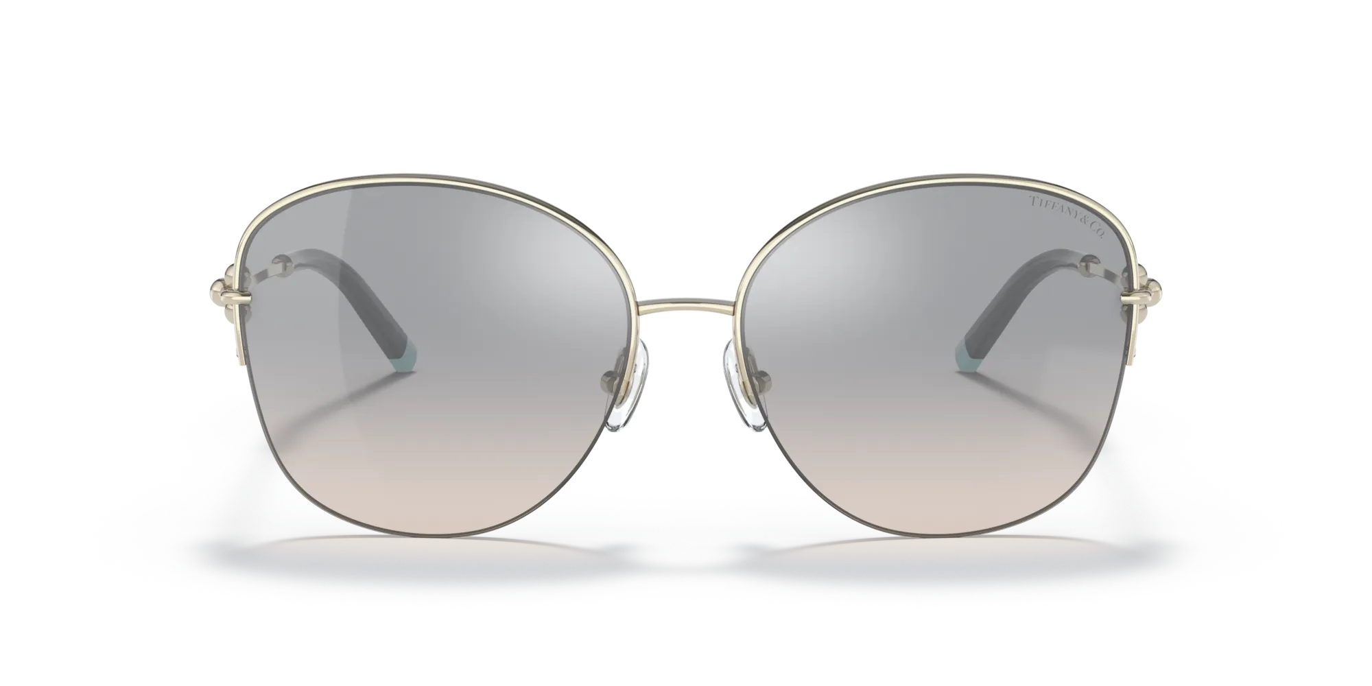 Tiffany TF3082 61691U Occhiali da sole Metallo Oro Blu Squadrata Normale Sfumato - immagine 3