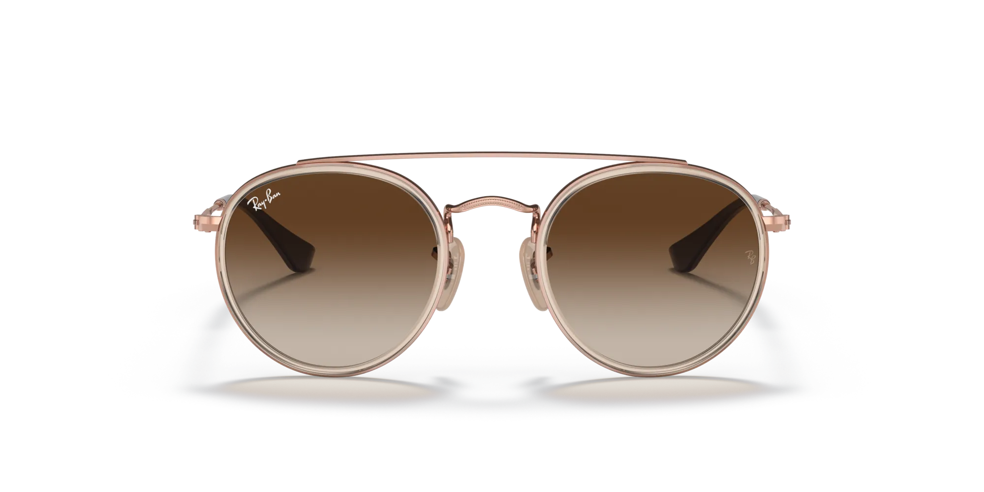Ray - Ban RJ9647S 288/13 Occhiali da sole bambino Metallo Marrone Marrone Rotonda Normale Sfumato - immagine 3