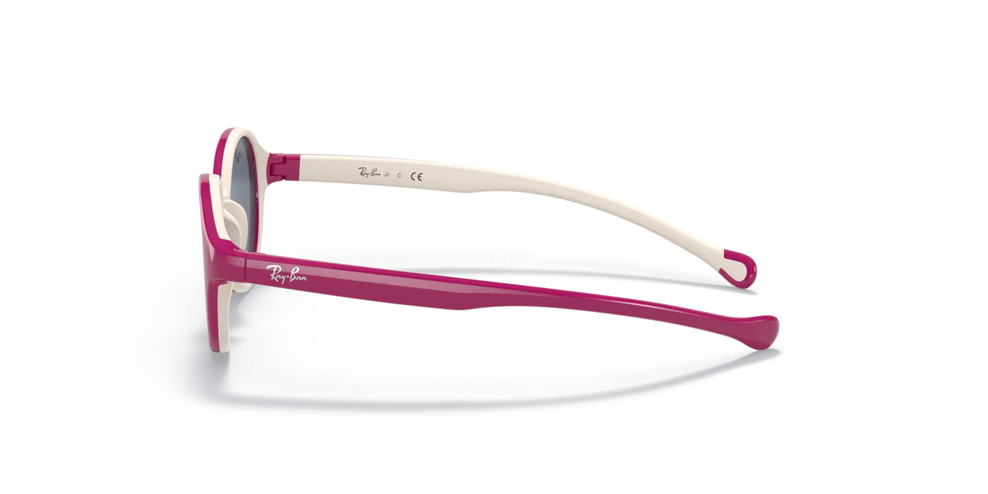 Ray - Ban RJ9075S 710187 Occhiali da sole bambino Iniettato Rosa Grigio Pantos Normale - immagine 4