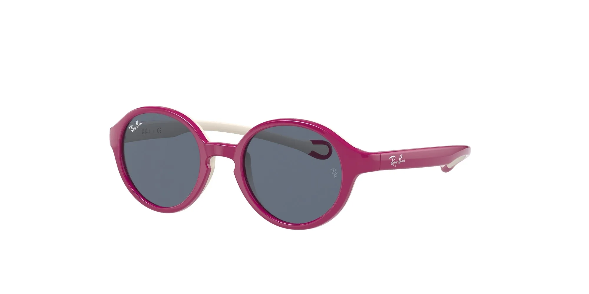 Ray - Ban RJ9075S 710187 Occhiali da sole bambino Iniettato Rosa Grigio Pantos Normale - immagine 1