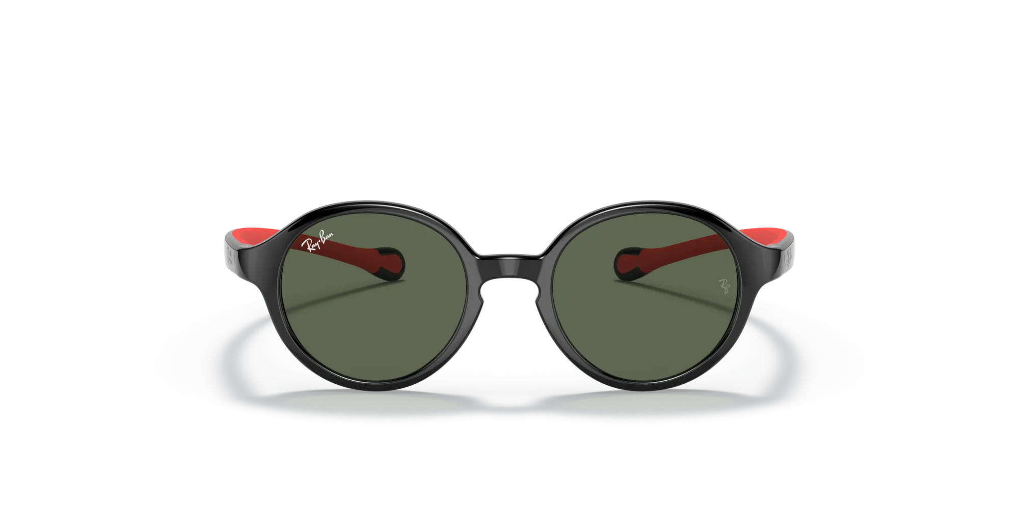 Ray - Ban RJ9075S 710071 Occhiali da sole bambino Iniettato Nero Verde Pantos Normale - immagine 3