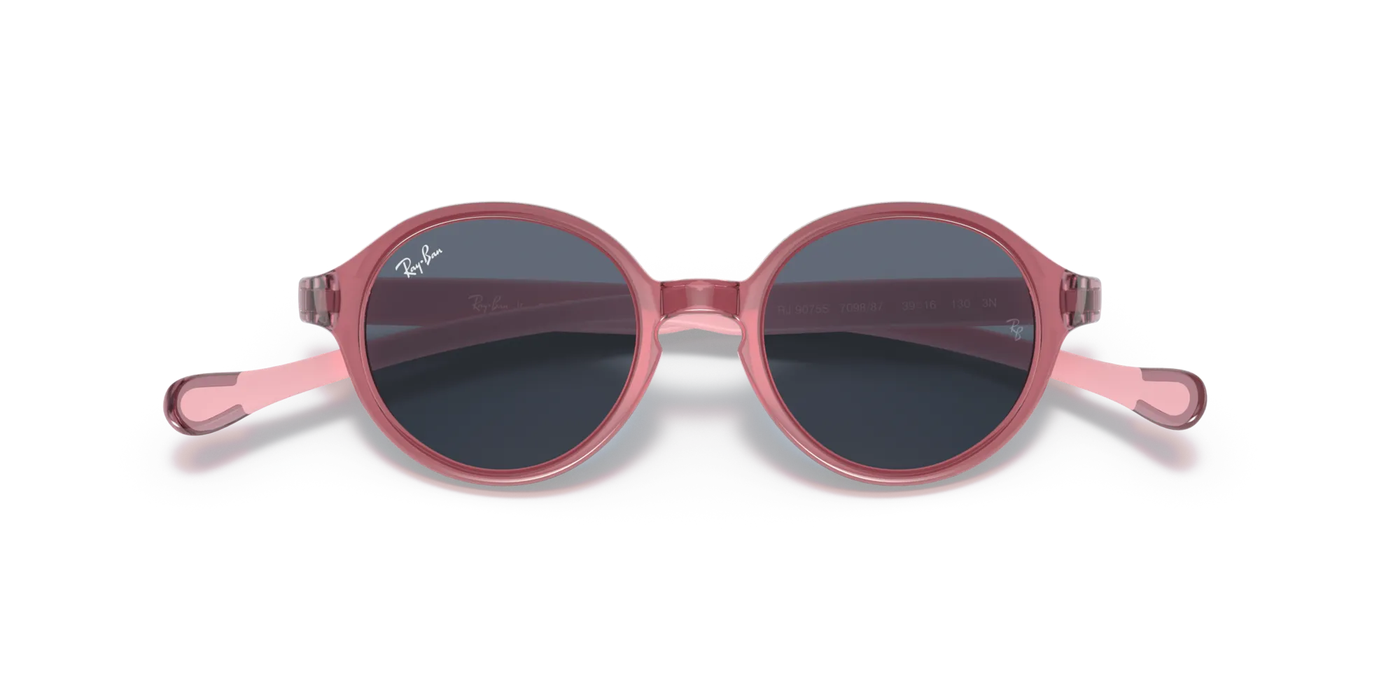 Ray - Ban RJ9075S 709887 Occhiali da sole bambino Iniettato Rosa Grigio Pantos Normale - immagine 2