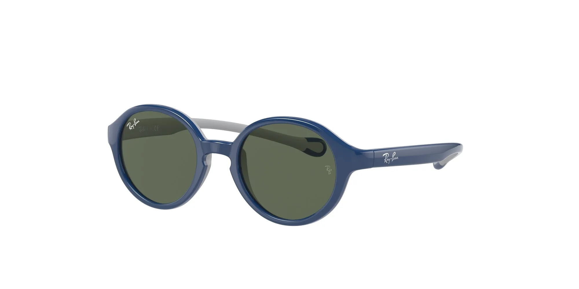 Ray - Ban RJ9075S 709671 Occhiali da sole bambino Iniettato Blu Verde Pantos Normale - immagine 1