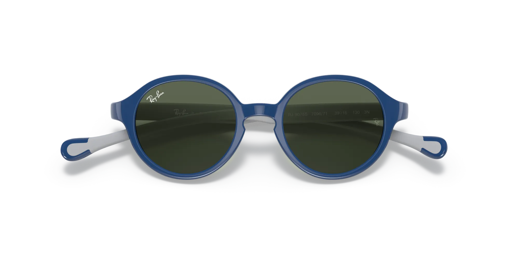 Ray - Ban RJ9075S 709671 Occhiali da sole bambino Iniettato Blu Verde Pantos Normale - immagine 2