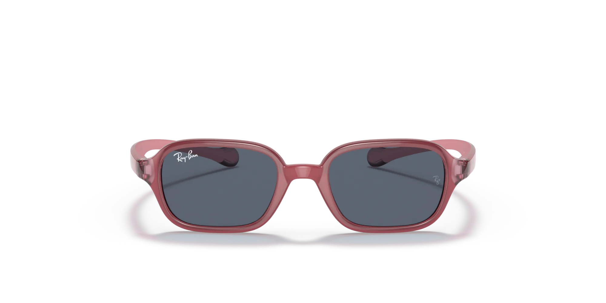 Ray - Ban RJ9074S 709887 Occhiali da sole bambino Iniettato Rosa Grigio Squadrata Normale - immagine 3