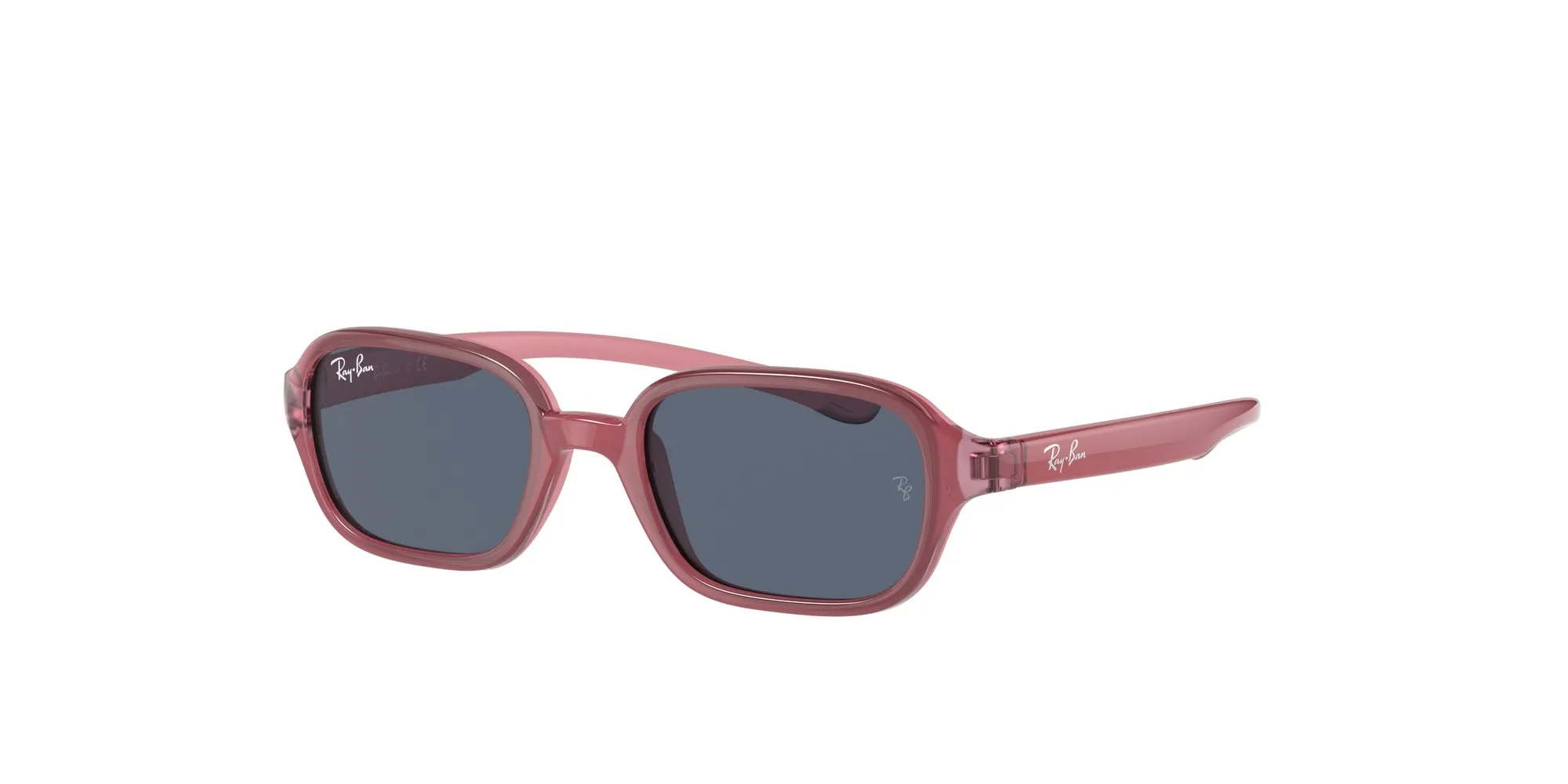 Ray - Ban RJ9074S 709887 Occhiali da sole bambino Iniettato Rosa Grigio Squadrata Normale - immagine 1