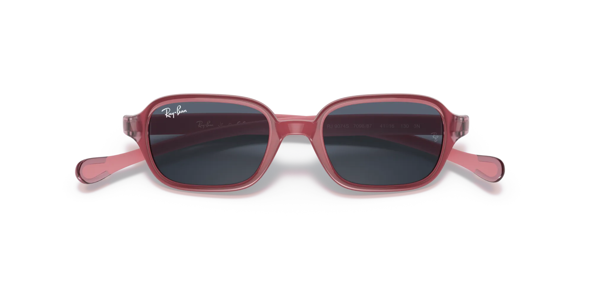 Ray - Ban RJ9074S 709887 Occhiali da sole bambino Iniettato Rosa Grigio Squadrata Normale - immagine 2