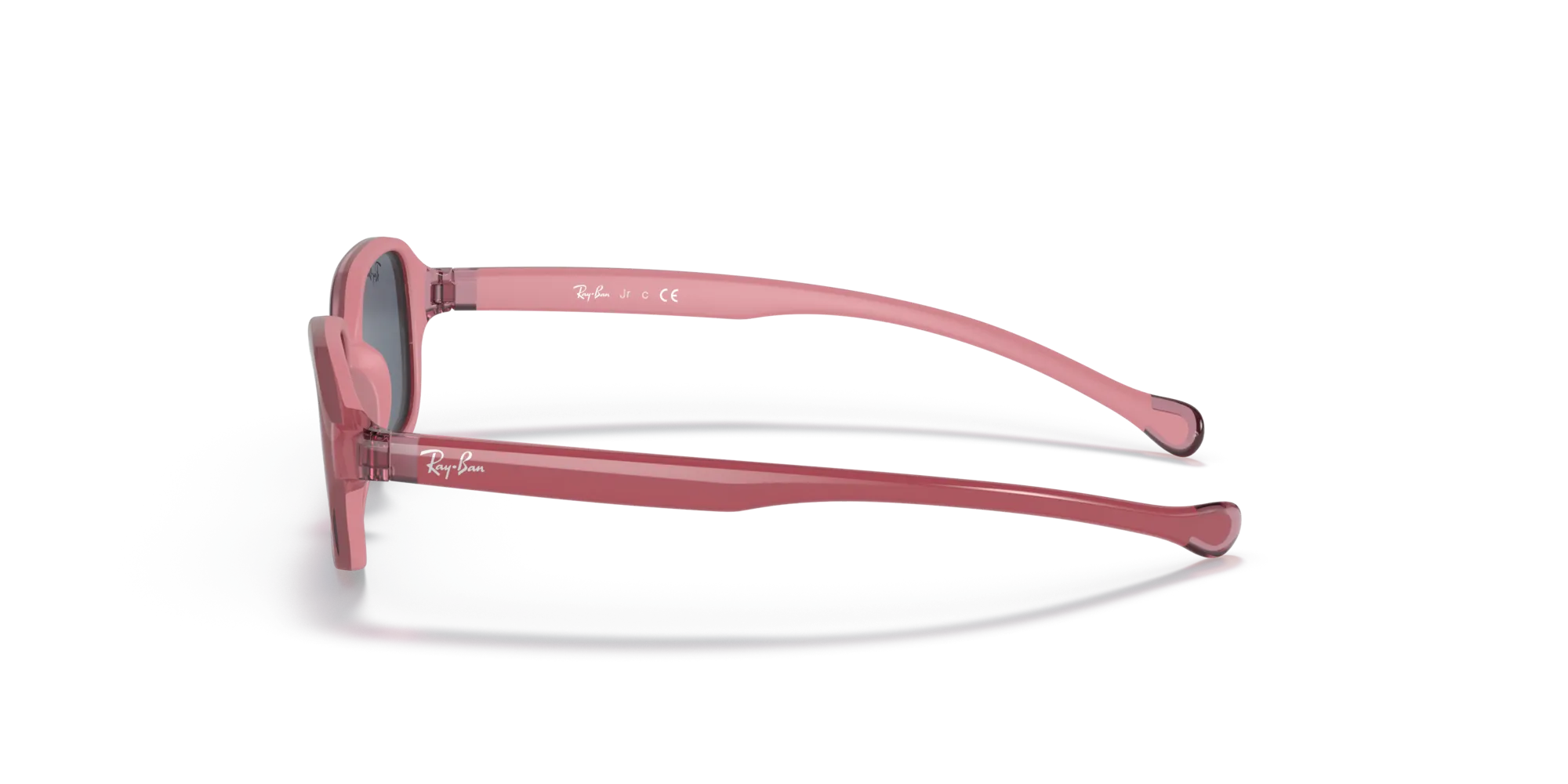 Ray - Ban RJ9074S 709887 Occhiali da sole bambino Iniettato Rosa Grigio Squadrata Normale - immagine 4