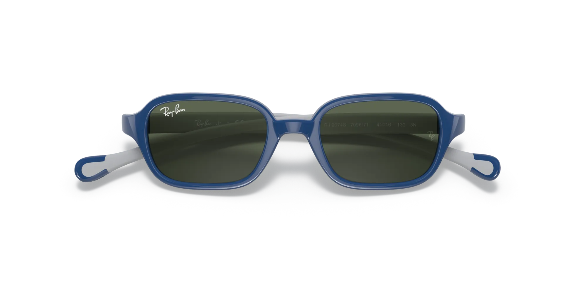Ray - Ban RJ9074S 709671 Occhiali da sole bambino Iniettato Blu Verde Squadrata Normale - immagine 2