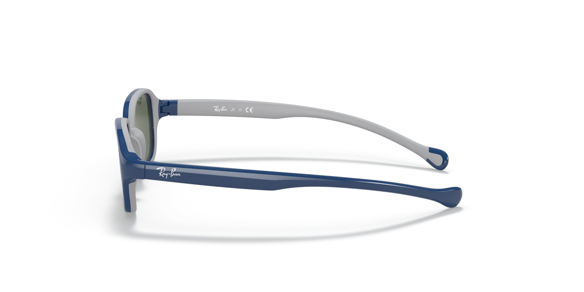 Ray - Ban RJ9074S 709671 Occhiali da sole bambino Iniettato Blu Verde Squadrata Normale - immagine 4