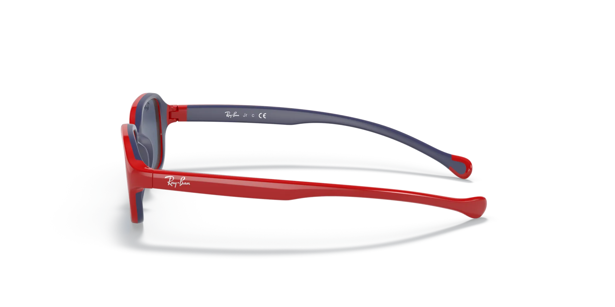 Ray - Ban RJ9074S 709380 Occhiali da sole bambino Iniettato Rosso Blu Squadrata Normale - immagine 4