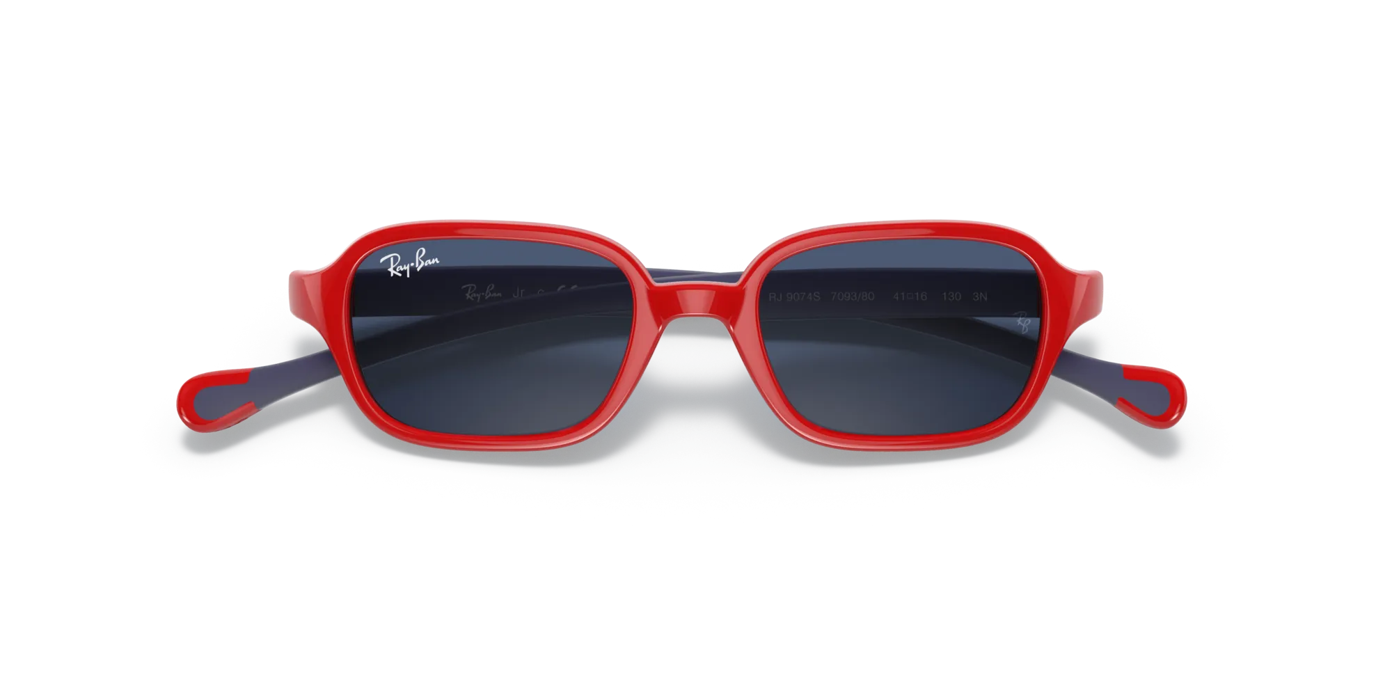 Ray - Ban RJ9074S 709380 Occhiali da sole bambino Iniettato Rosso Blu Squadrata Normale - immagine 2