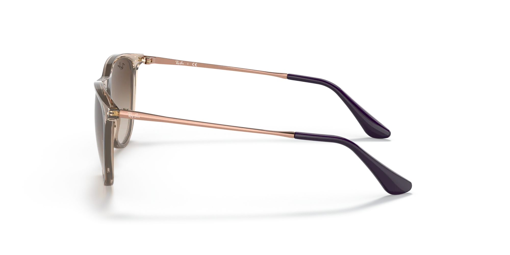 Ray - Ban RJ9060S JUNIOR ERIKA 710813 Occhiali da sole bambino Iniettato Marrone Marrone Pantos Normale Sfumato - immagine 4