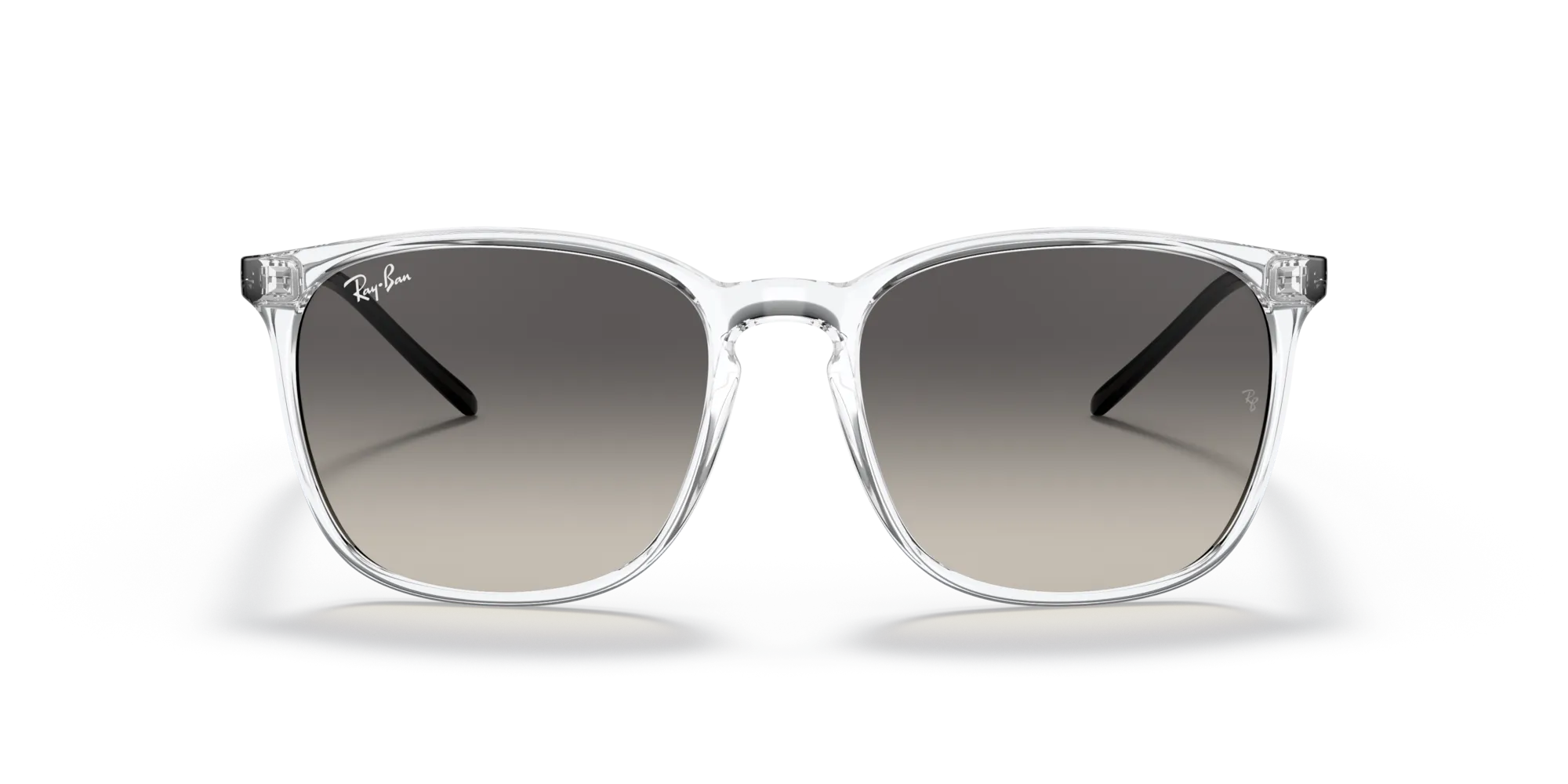 Ray - Ban RB4387 647711 Occhiali da sole Nylon Trasparente Grigio Squadrata Normale Sfumato - immagine 3