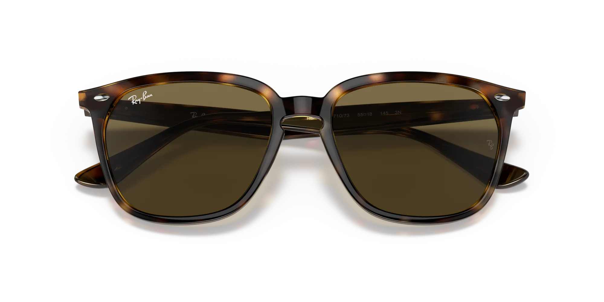 Ray - Ban RB4362 710/73 Occhiali da sole Acetato Tartaruga Marrone Squadrata Normale - immagine 2
