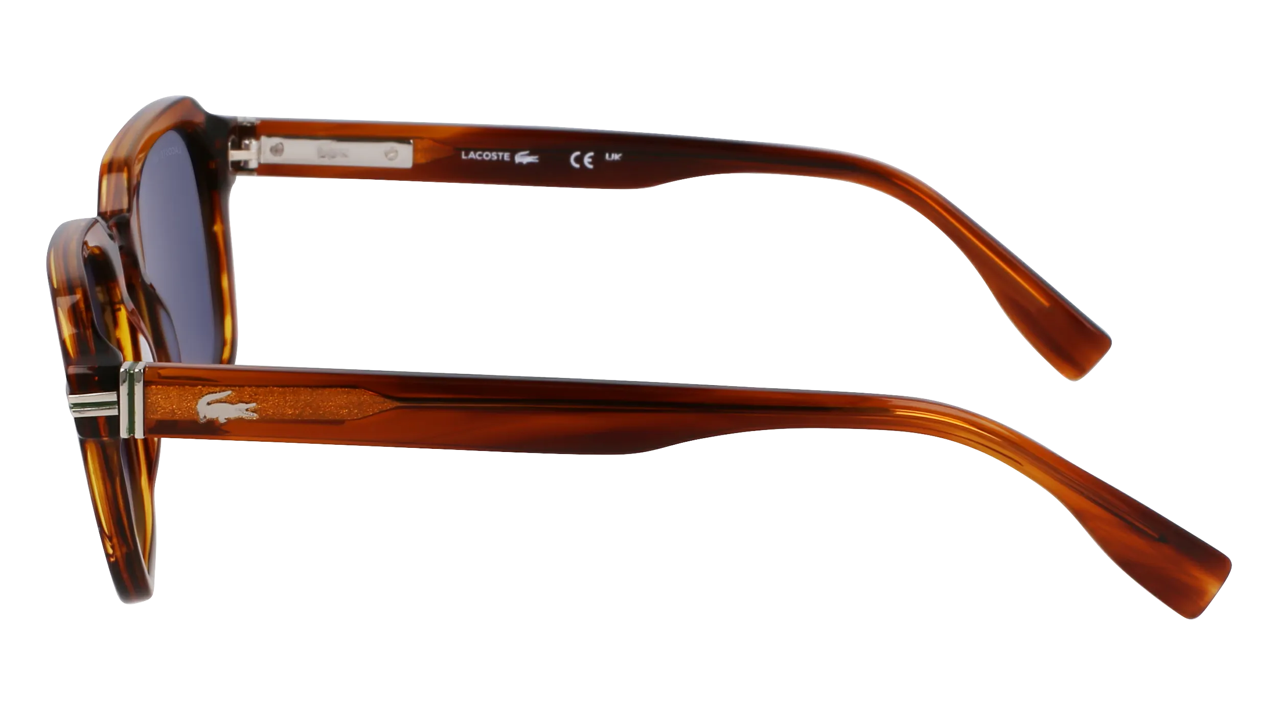 Lacoste L6046S 210 Occhiali da sole Acetato Marrone Squadrata Normale - immagine 4
