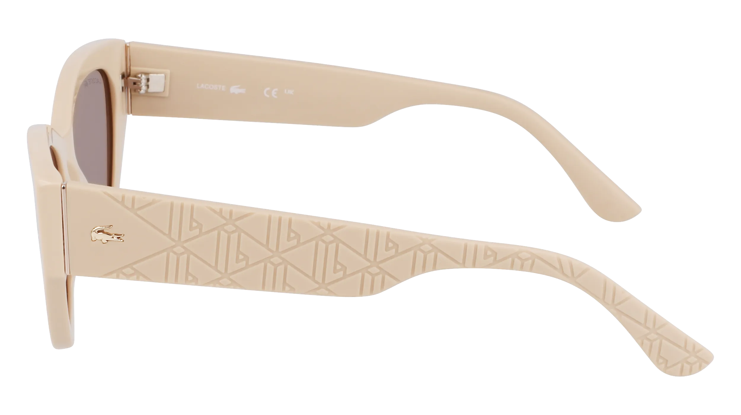 Lacoste L6047S 264 Occhiali da sole Acetato Beige Squadrata Normale - immagine 4