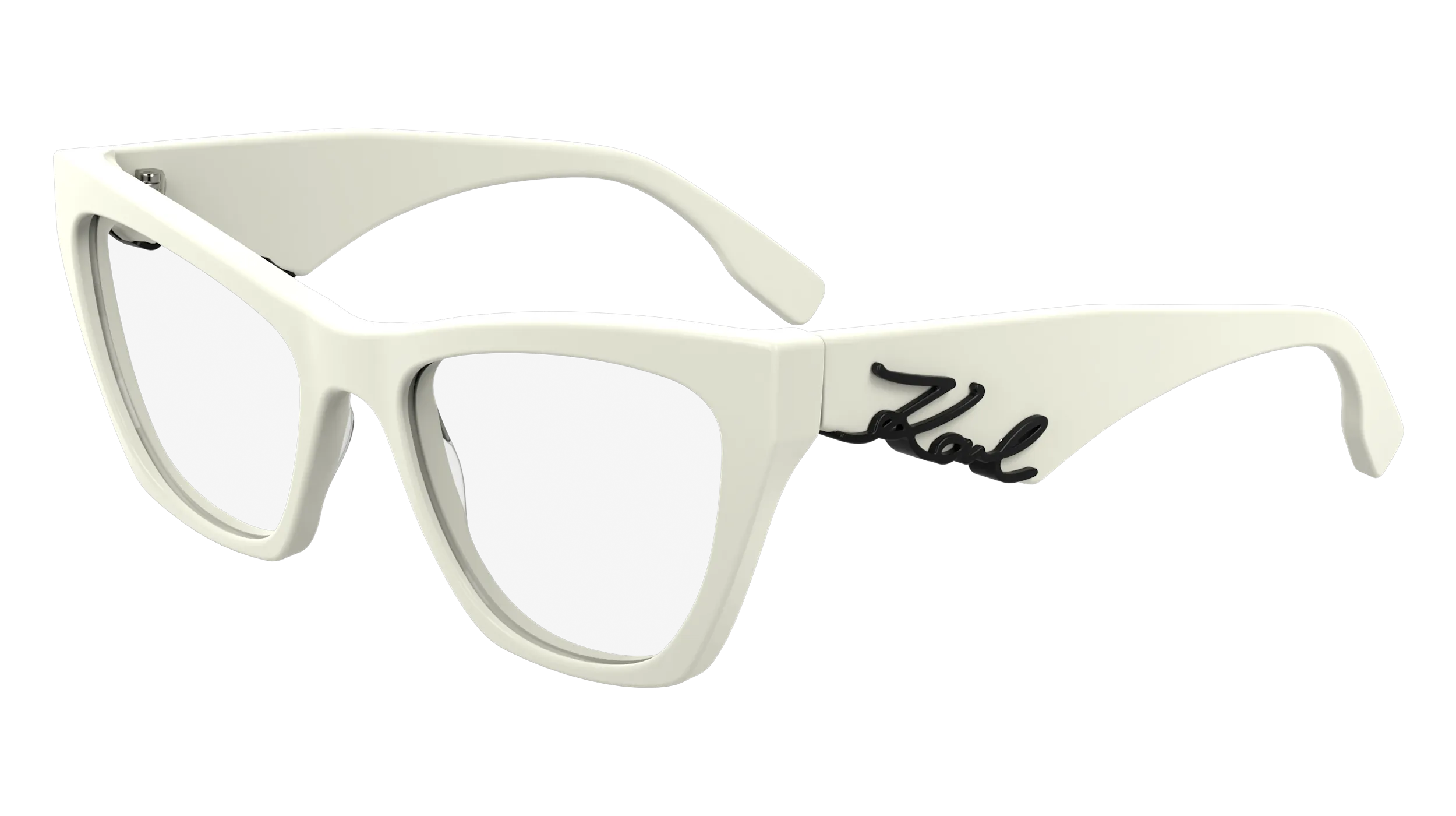 Karl Lagerfeld KL6171 105 Montature da vista Acetato Bianco Cat Eye Normale - immagine 1