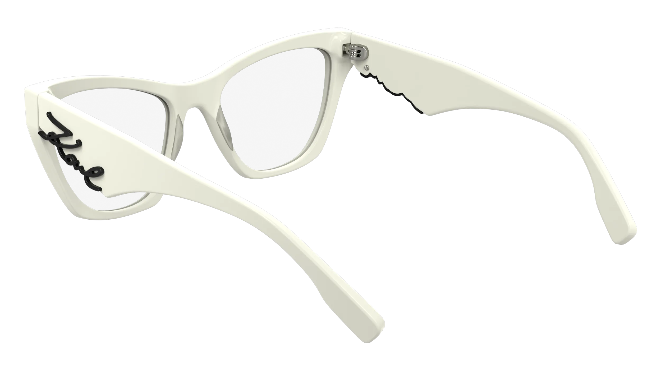 Karl Lagerfeld KL6171 105 Montature da vista Acetato Bianco Cat Eye Normale - immagine 3
