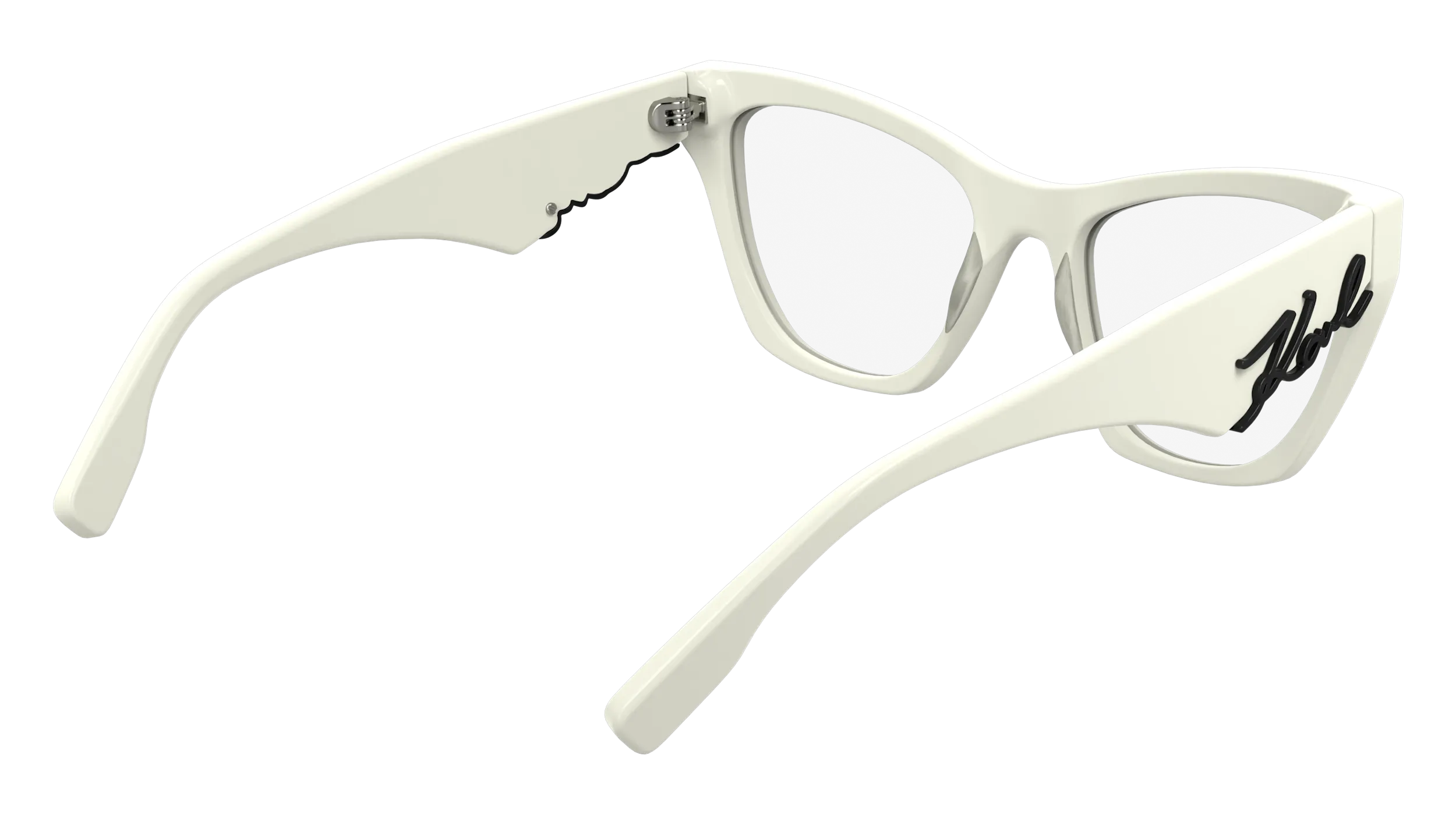 Karl Lagerfeld KL6171 105 Montature da vista Acetato Bianco Cat Eye Normale - immagine 4