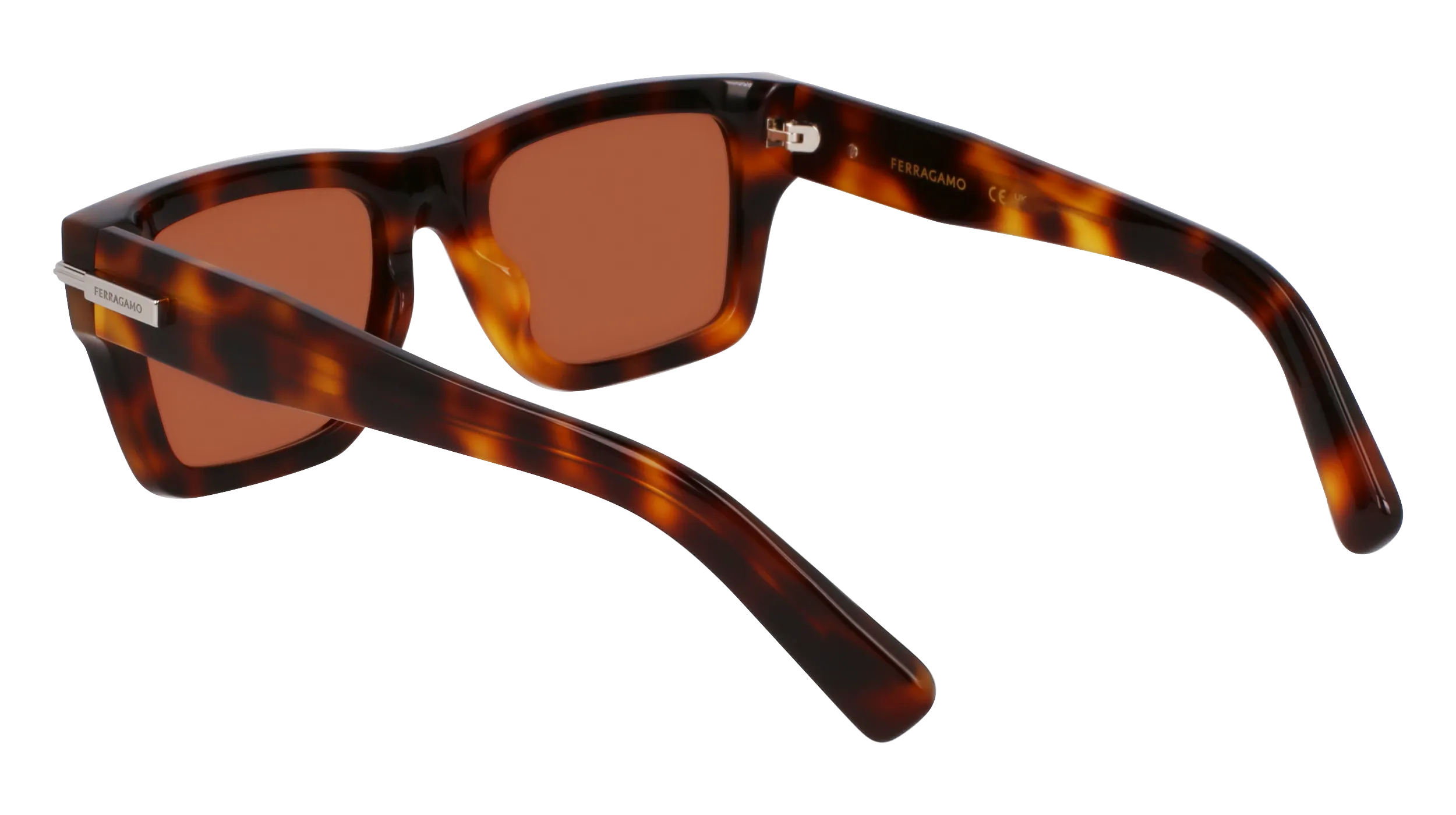 Ferragamo SF2033S 240 Occhiali da sole Acetato Havana Squadrata Normale - immagine 3