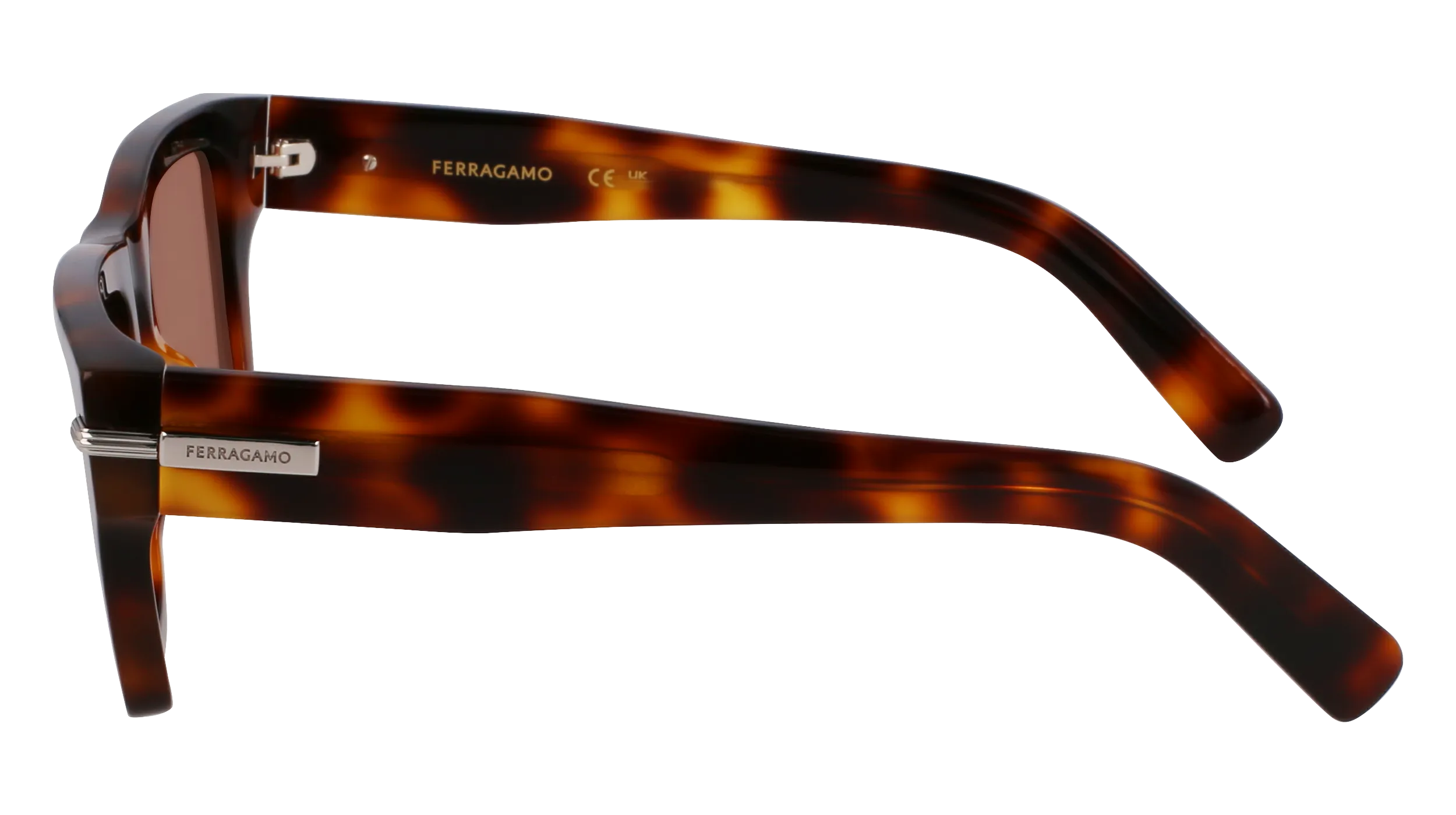 Ferragamo SF2033S 240 Occhiali da sole Acetato Havana Squadrata Normale - immagine 4