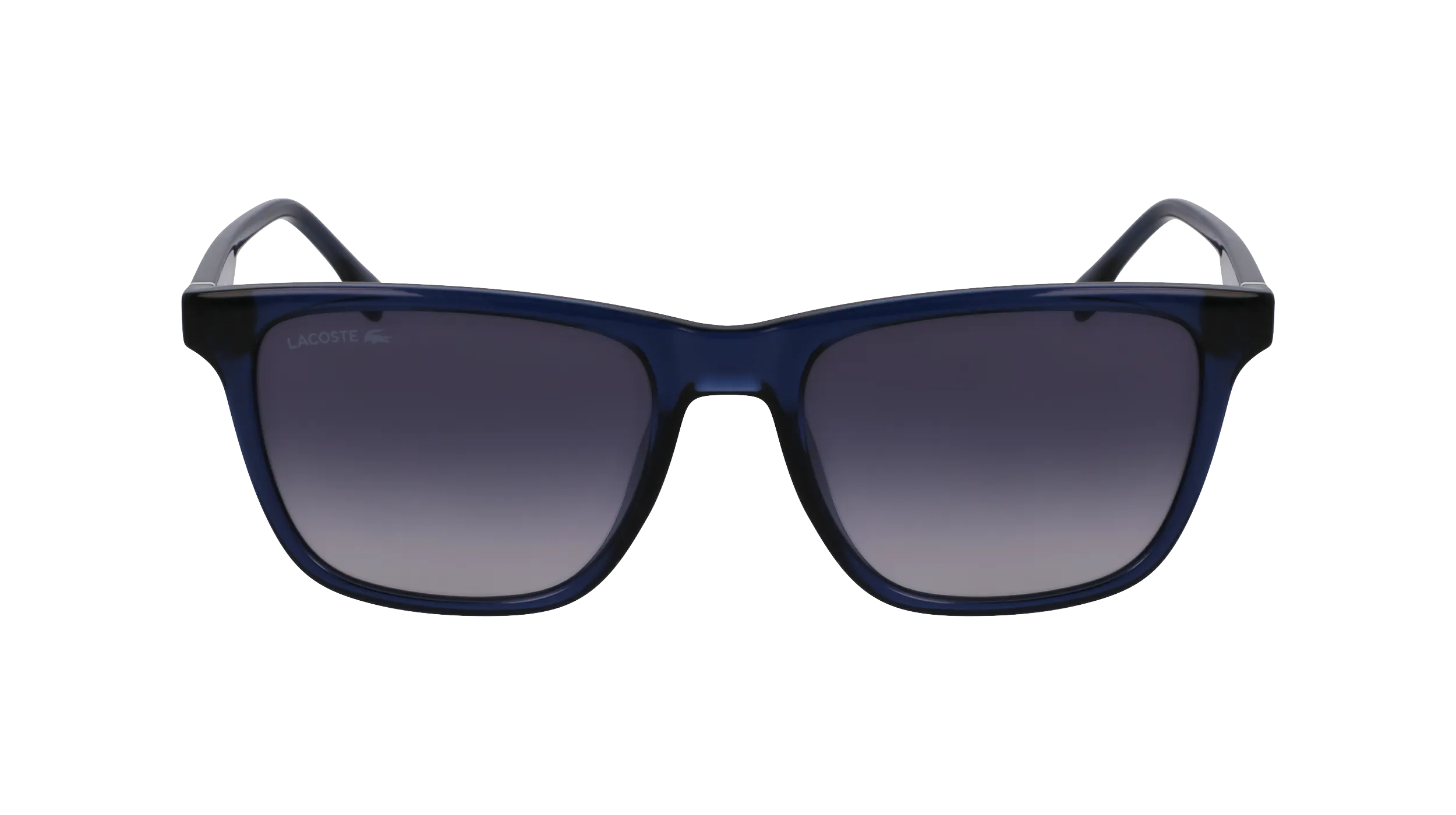 Lacoste L6041S 410 Occhiali da sole Bio-iniettato Blu Squadrata Normale Sfumato - immagine 2
