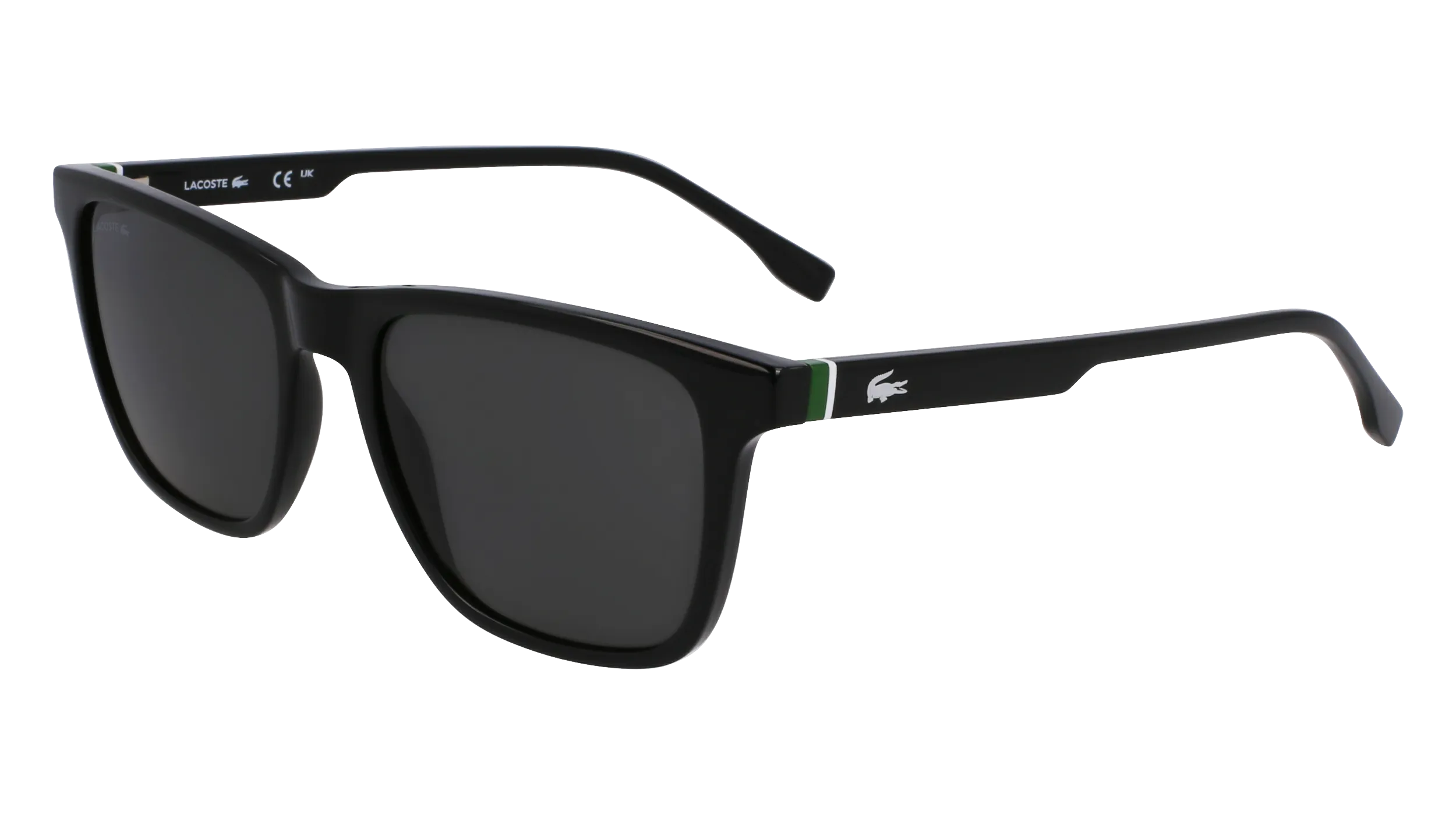 Lacoste L6041S 001 Occhiali da sole Bio-iniettato Nero Squadrata Normale - immagine 1