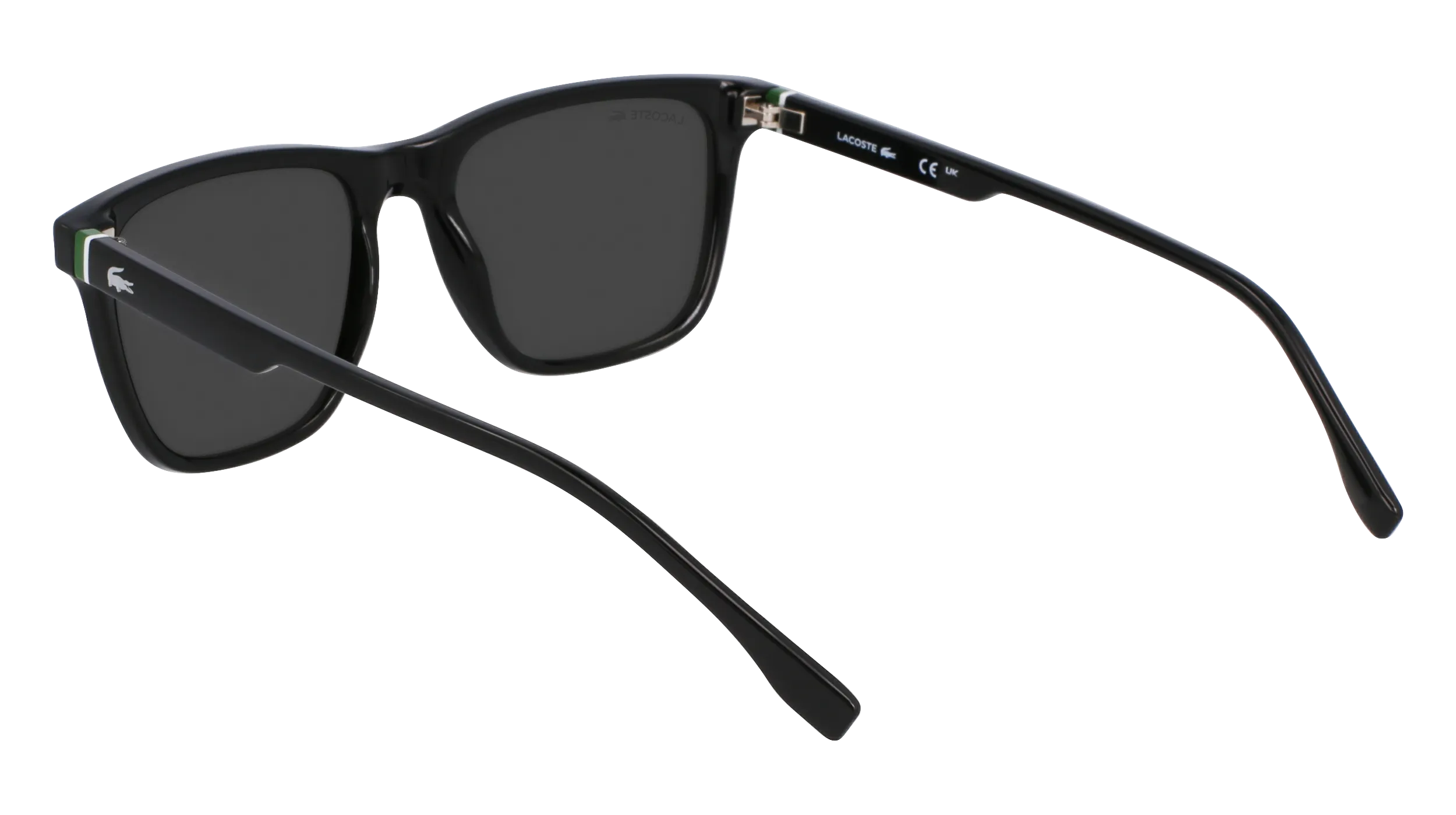 Lacoste L6041S 001 Occhiali da sole Bio-iniettato Nero Squadrata Normale - immagine 3
