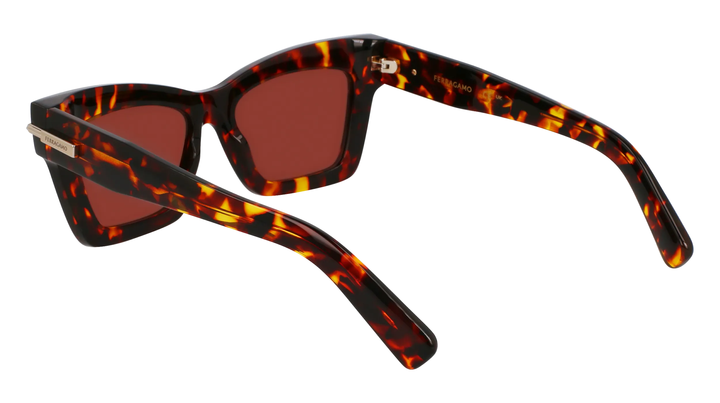 Ferragamo SF2031S 242 Occhiali da sole Acetato Havana Squadrata Normale - immagine 3